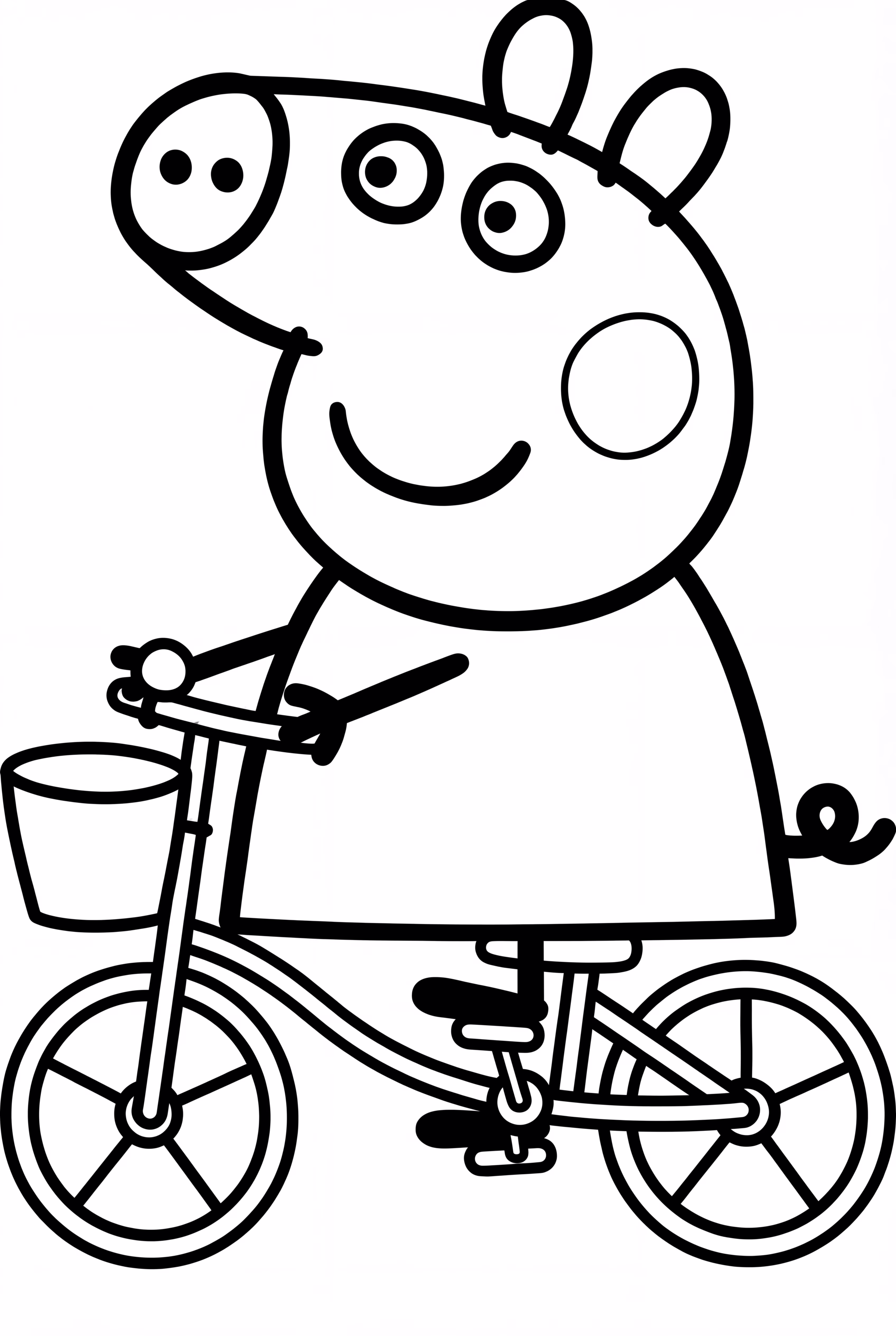 Peppa Pig Riding A Bicycle