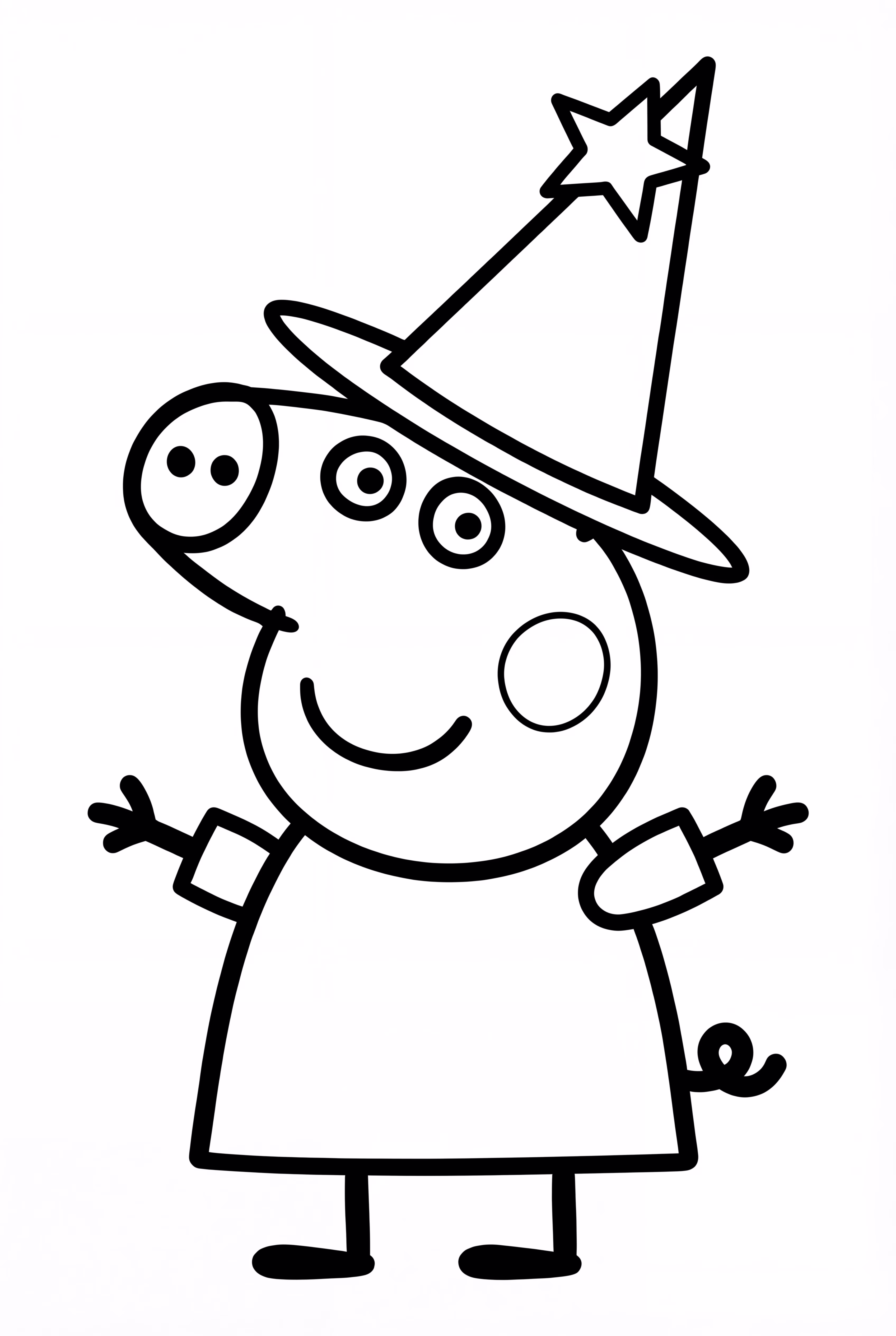 페파피그 마녀 모자 쓰기