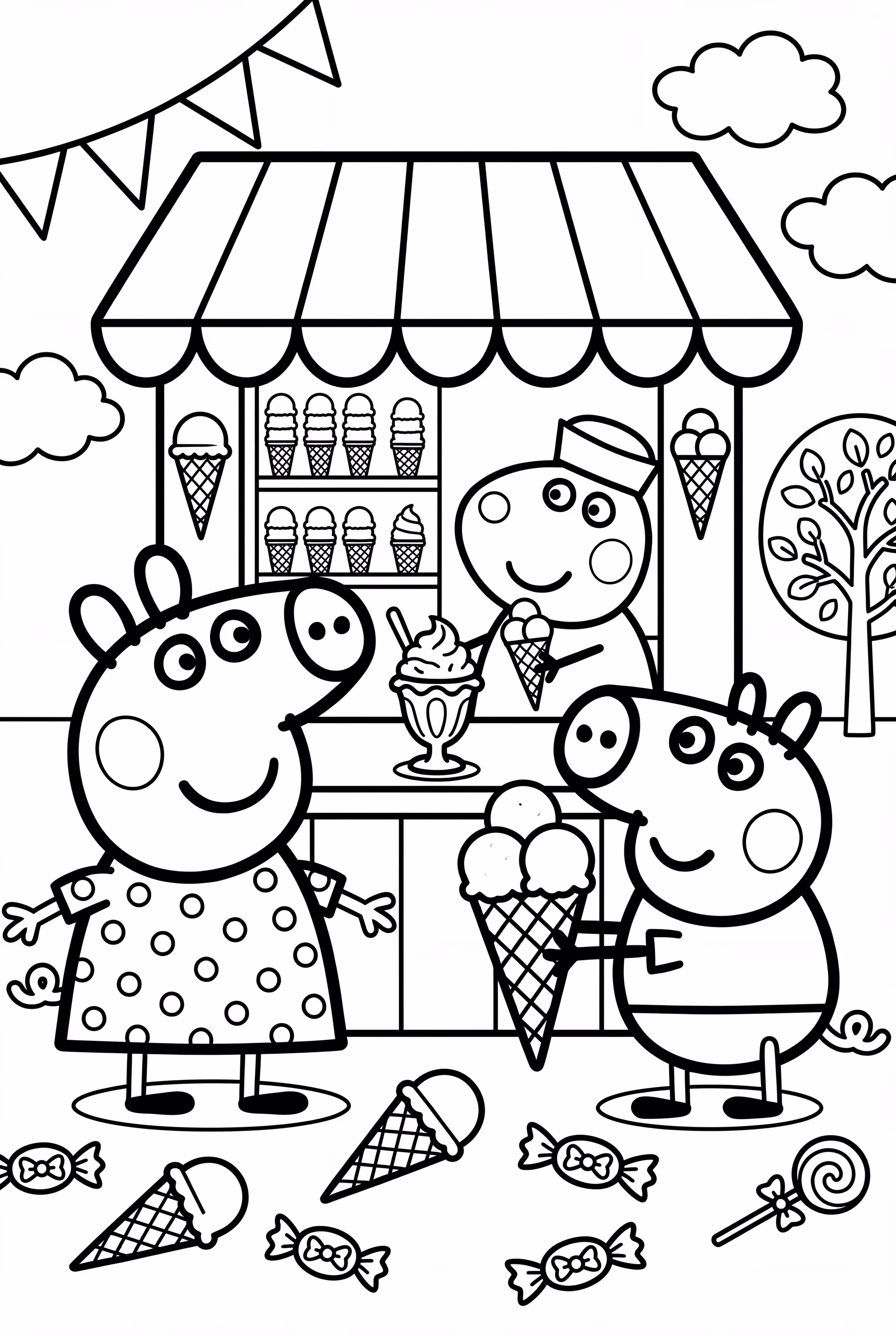 Peppa with Ice Cream