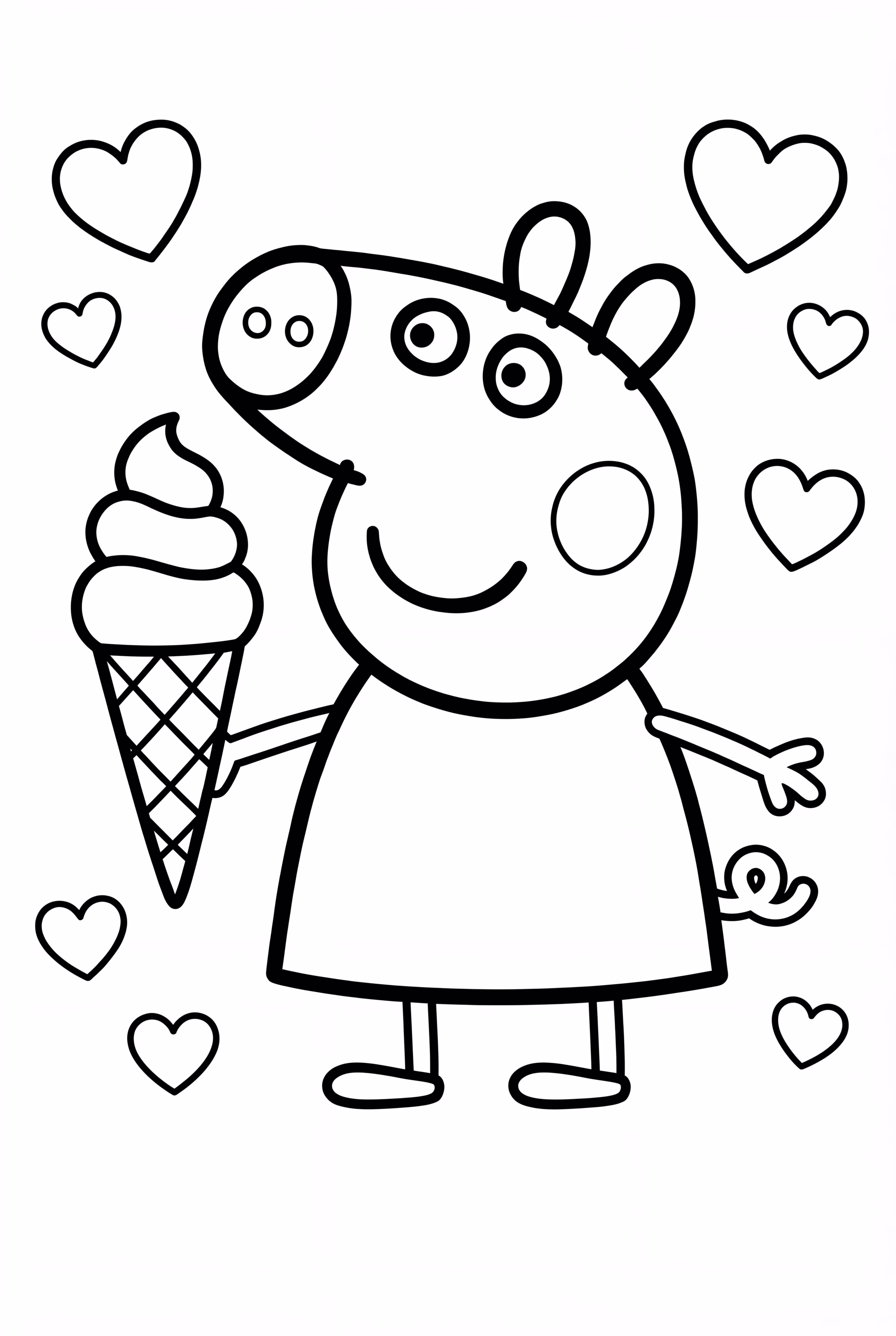 Peppa with Ice Cream
