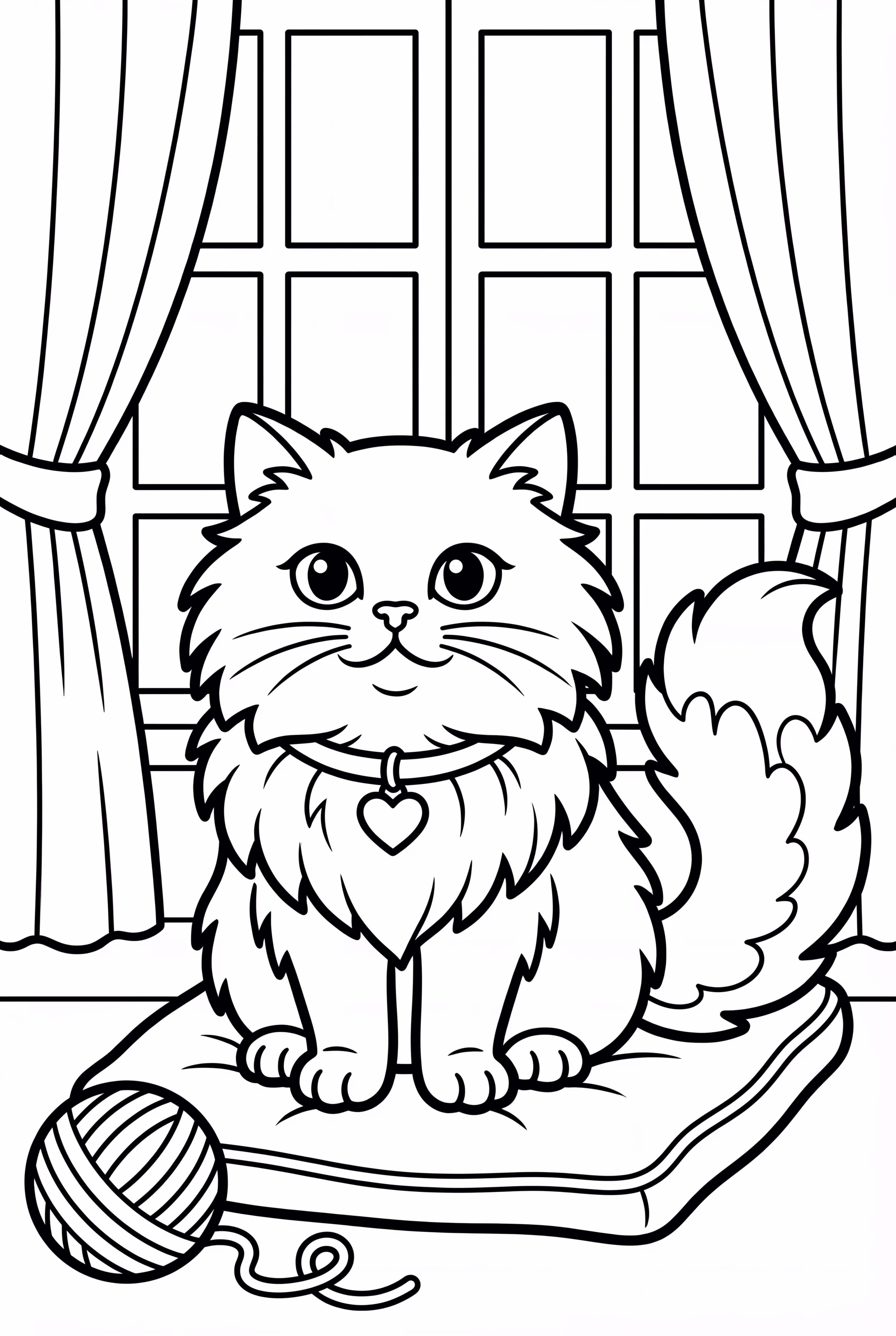 Persian Cat With Luxurious Fur