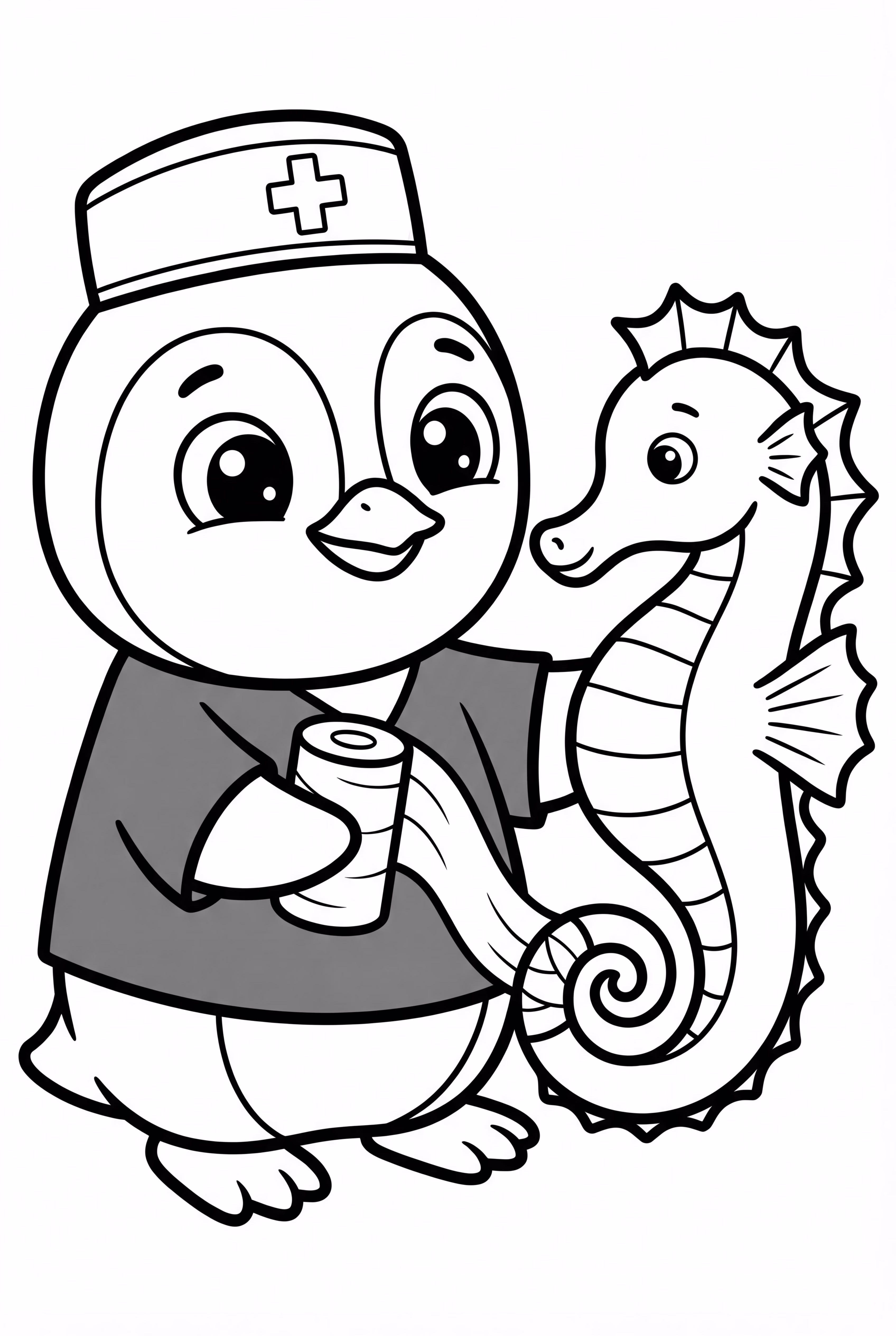 Peso Bandaging A Seahorse's Tail