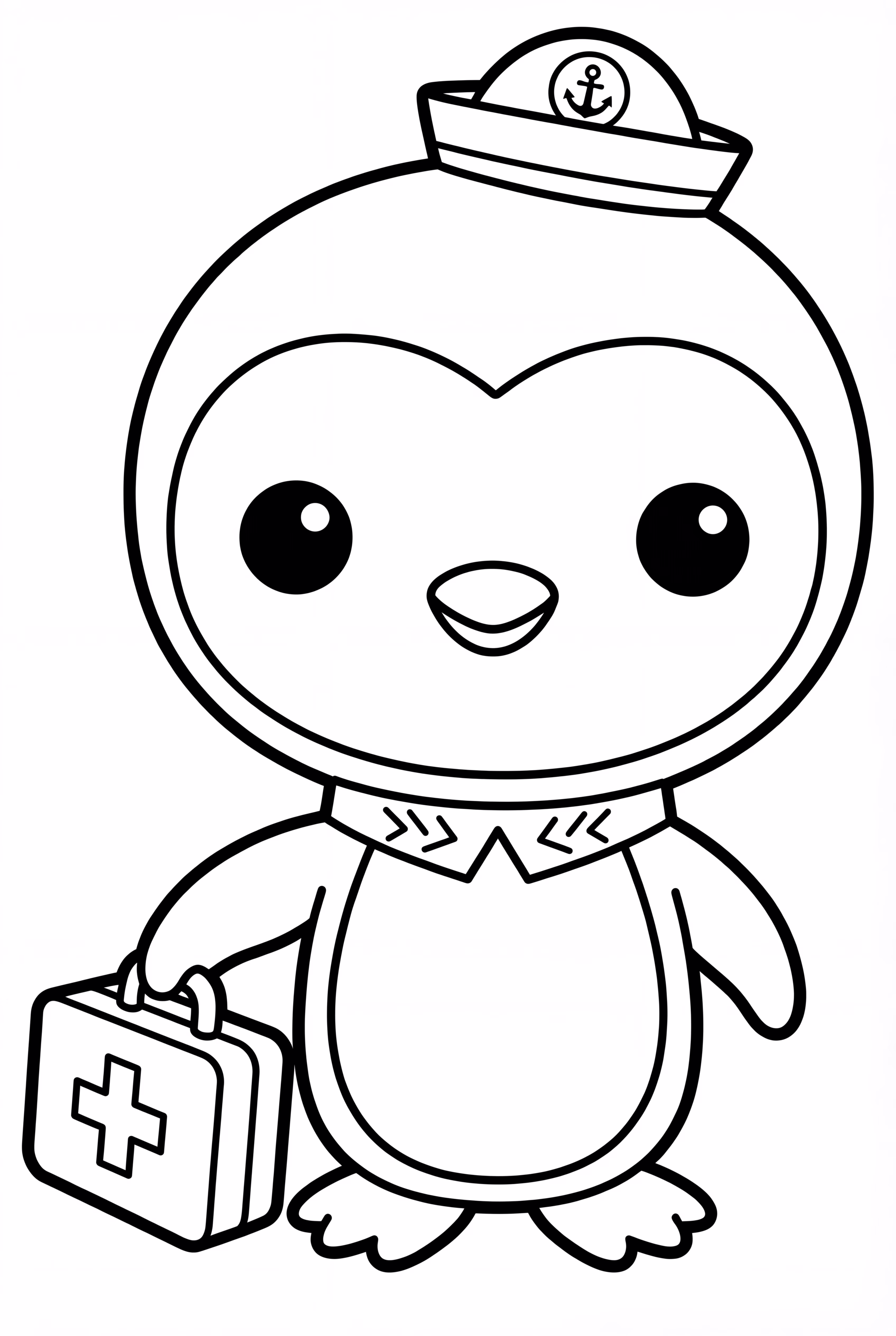 Peso The Penguin Holding A Medical Kit