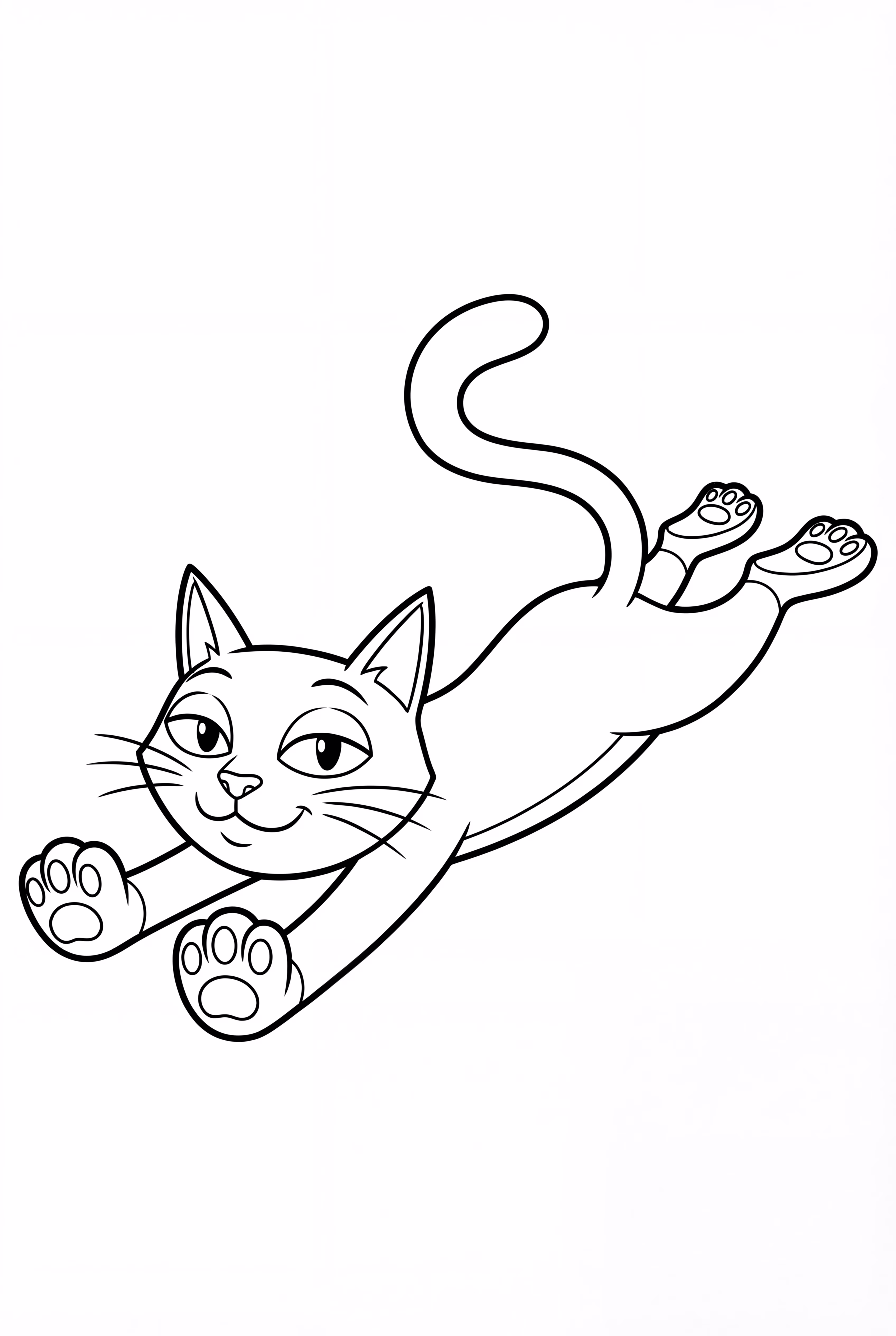 Pete The Cat Lying In The Green Grass