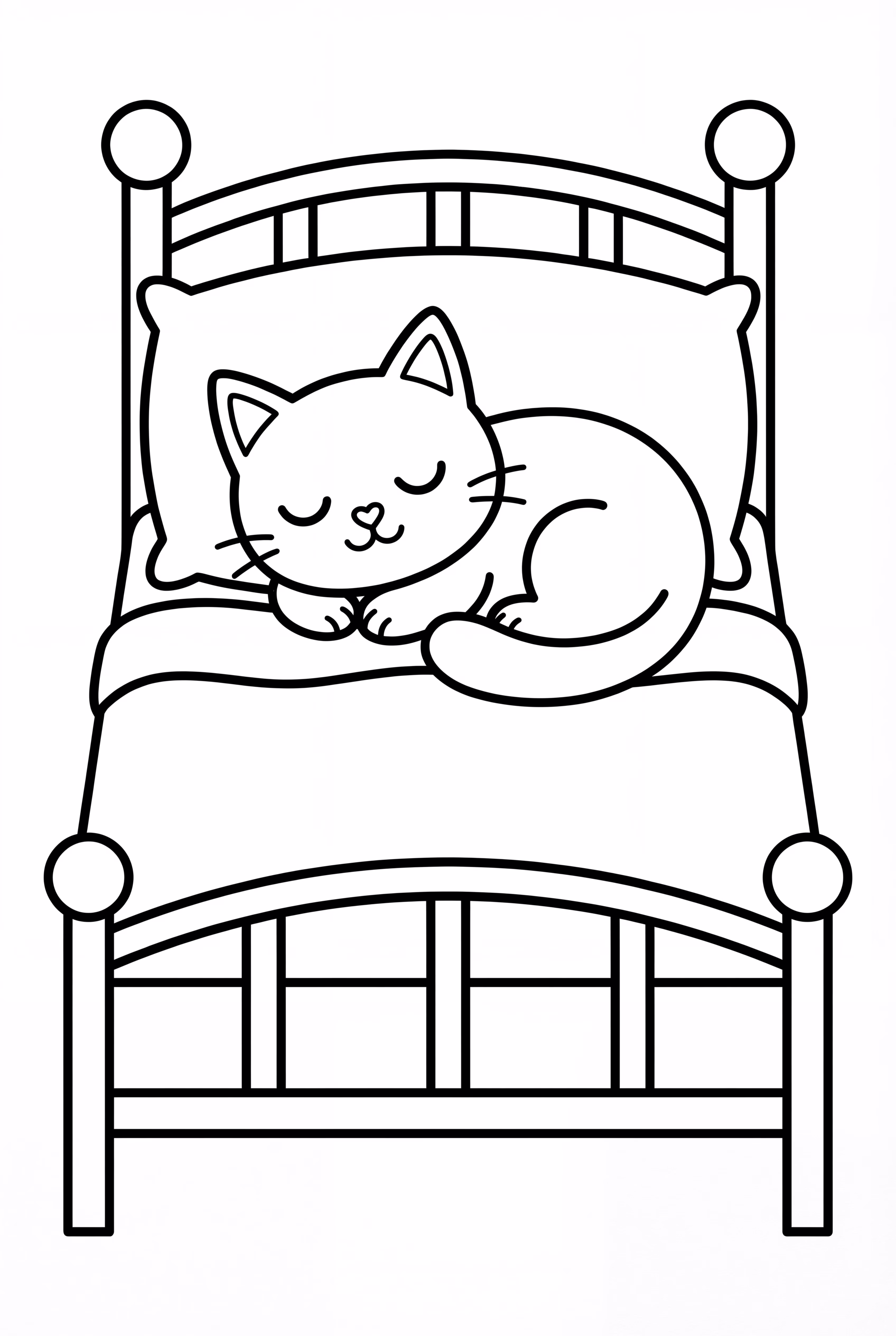 Pete The Cat Sleeping In His Bed