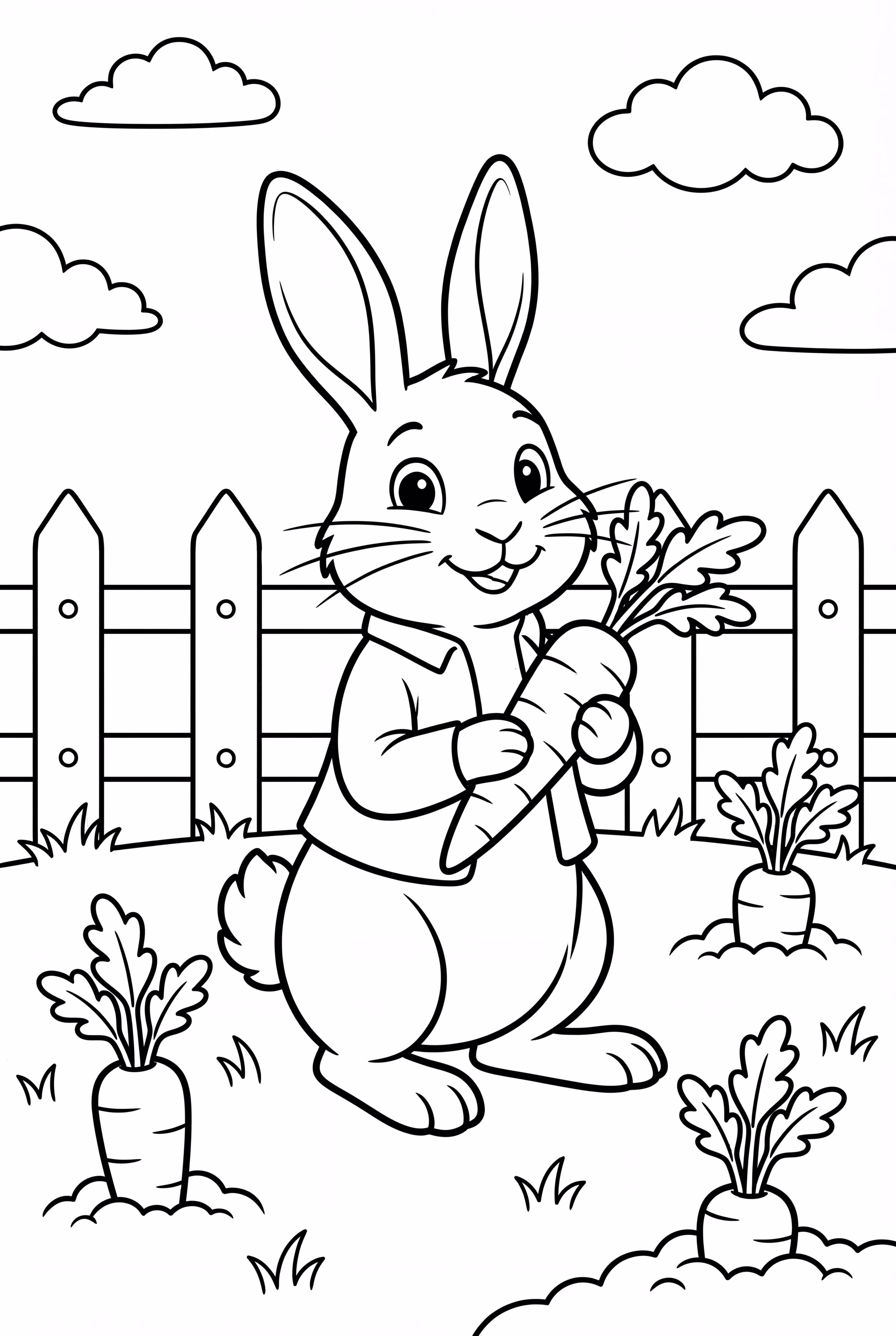 Peter Rabbit Stealing A Carrot