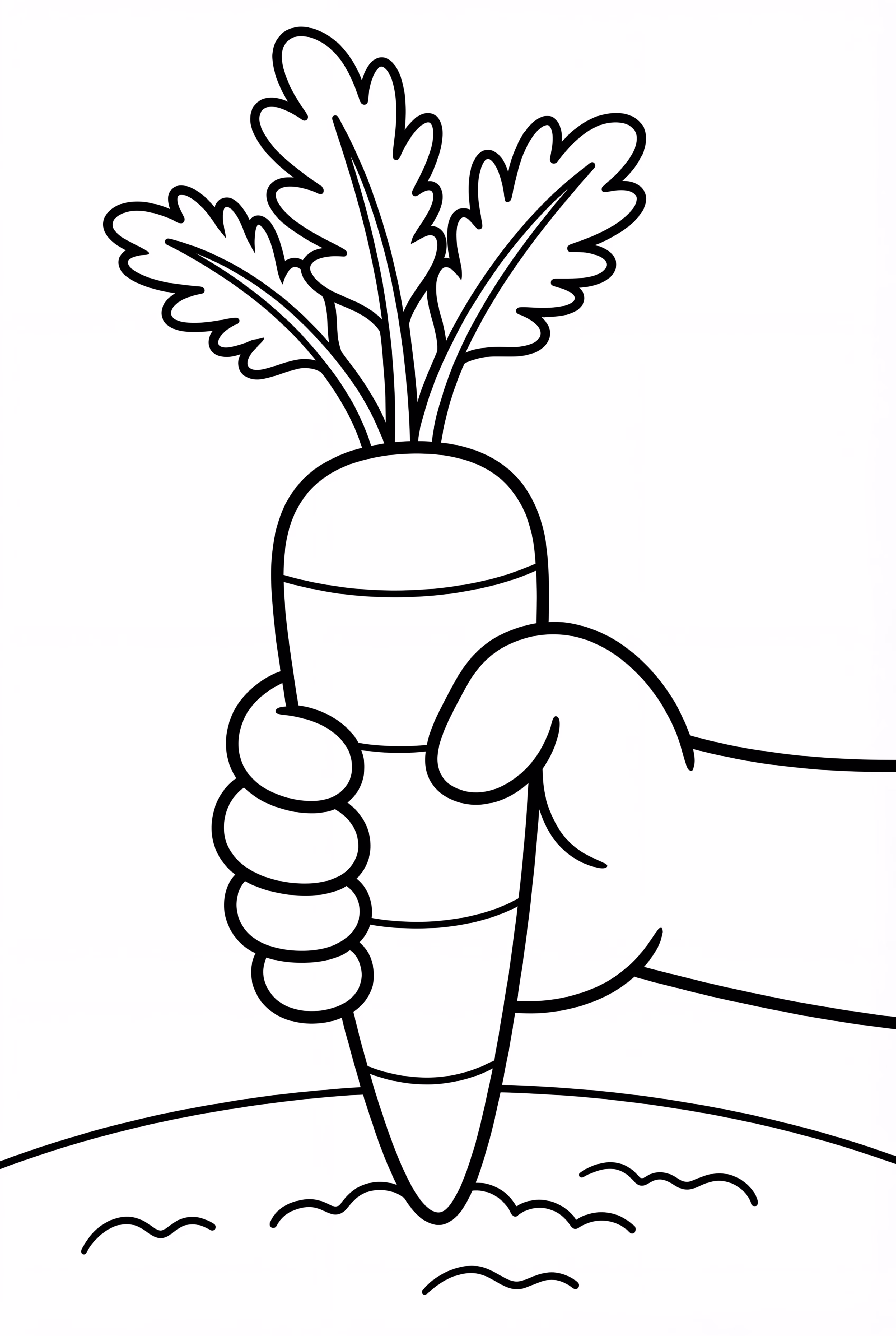 Colhendo Cenouras do Jardim