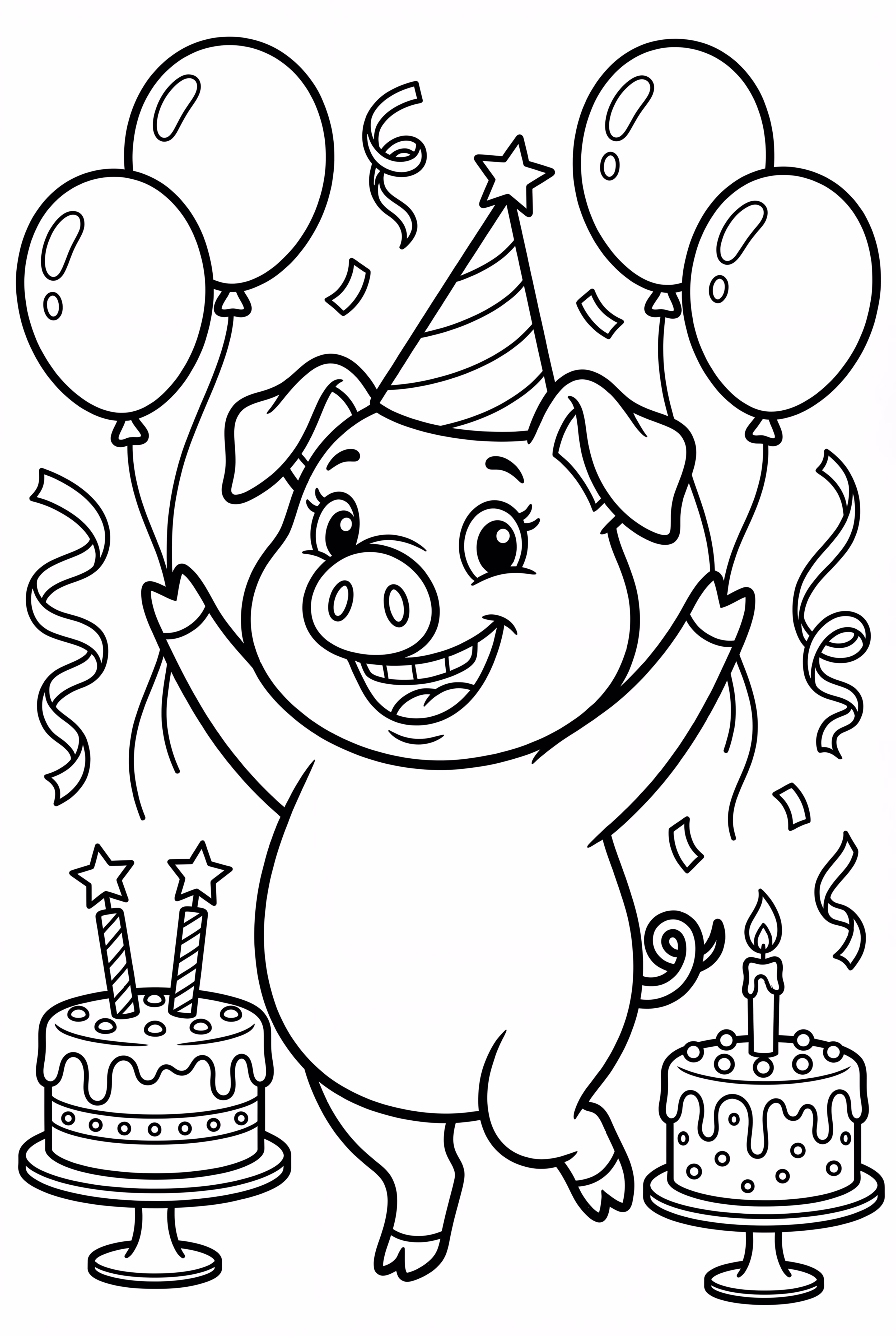 Pig Dancing at a Birthday Party