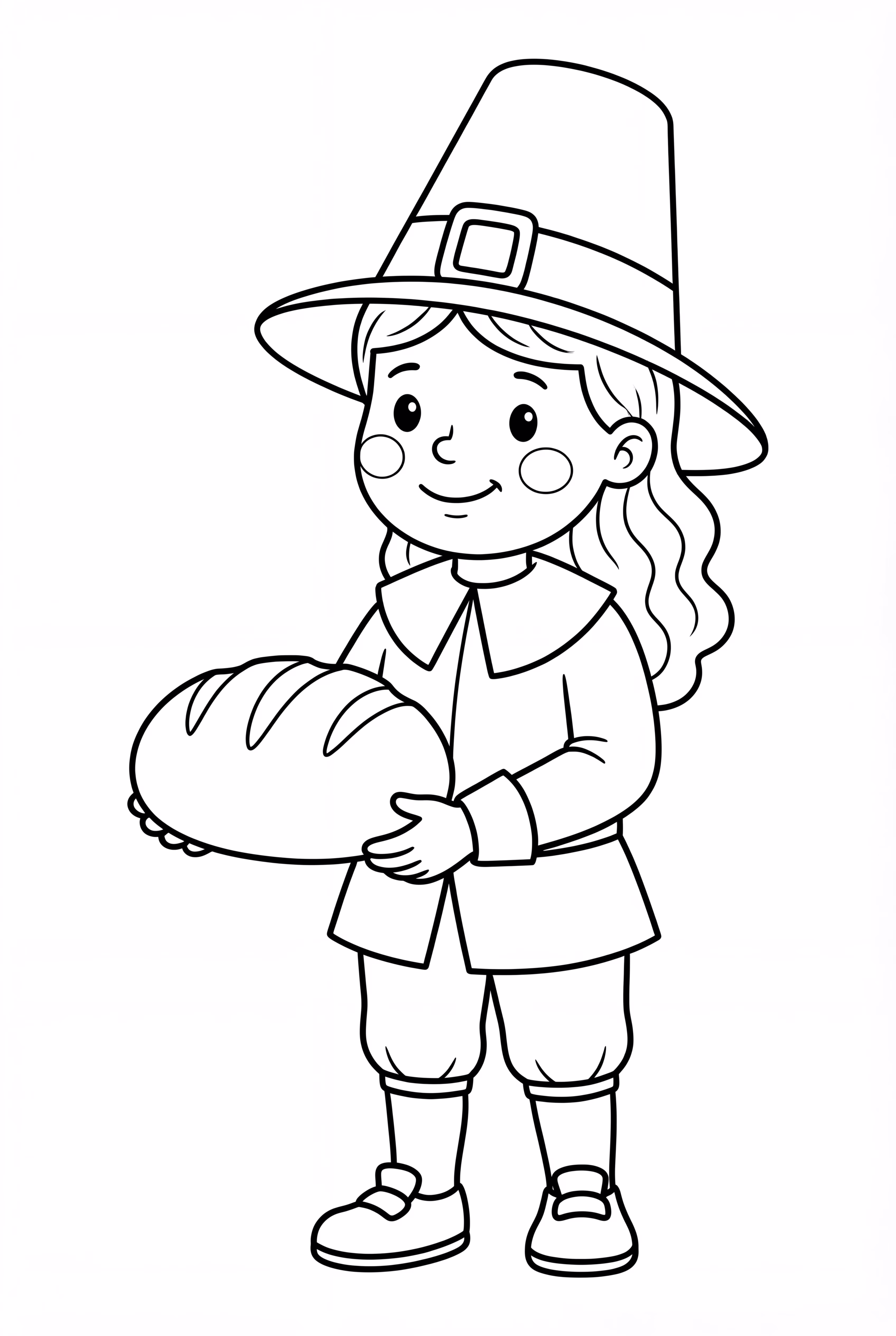 Pilgrim Sharing Bread