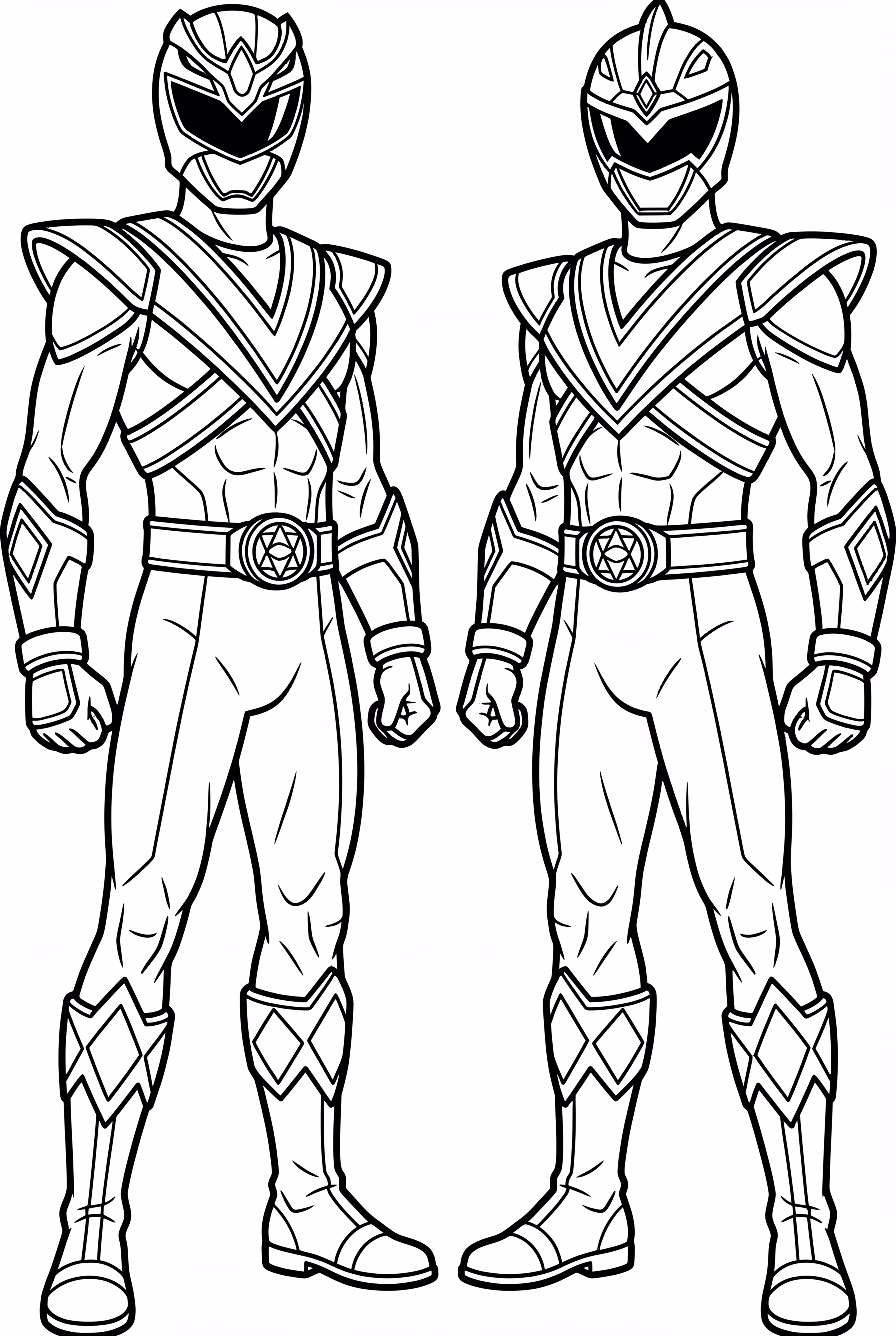 Pink Power Ranger And Blue Power Ranger Together