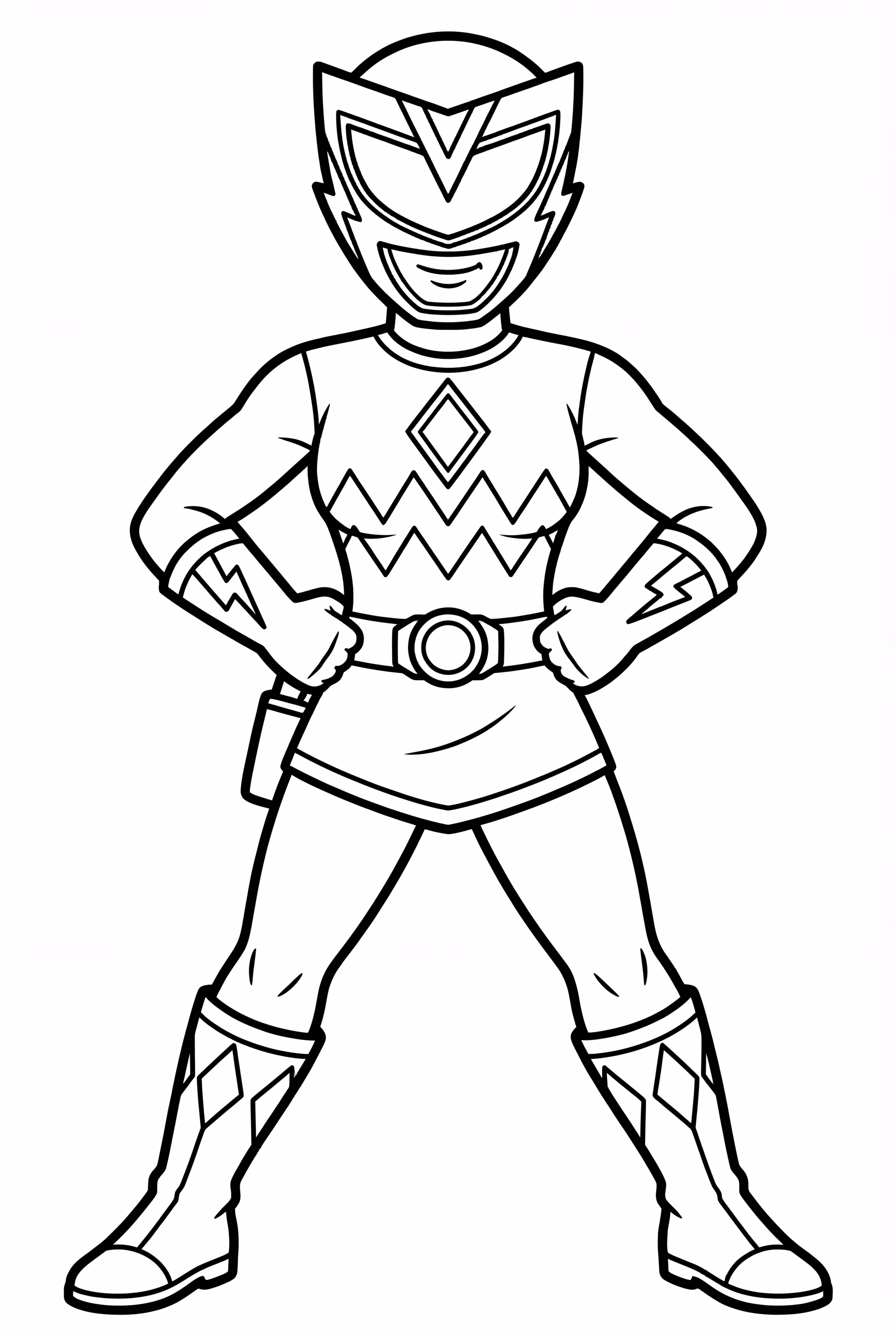 Pink Power Ranger In Combat Stance