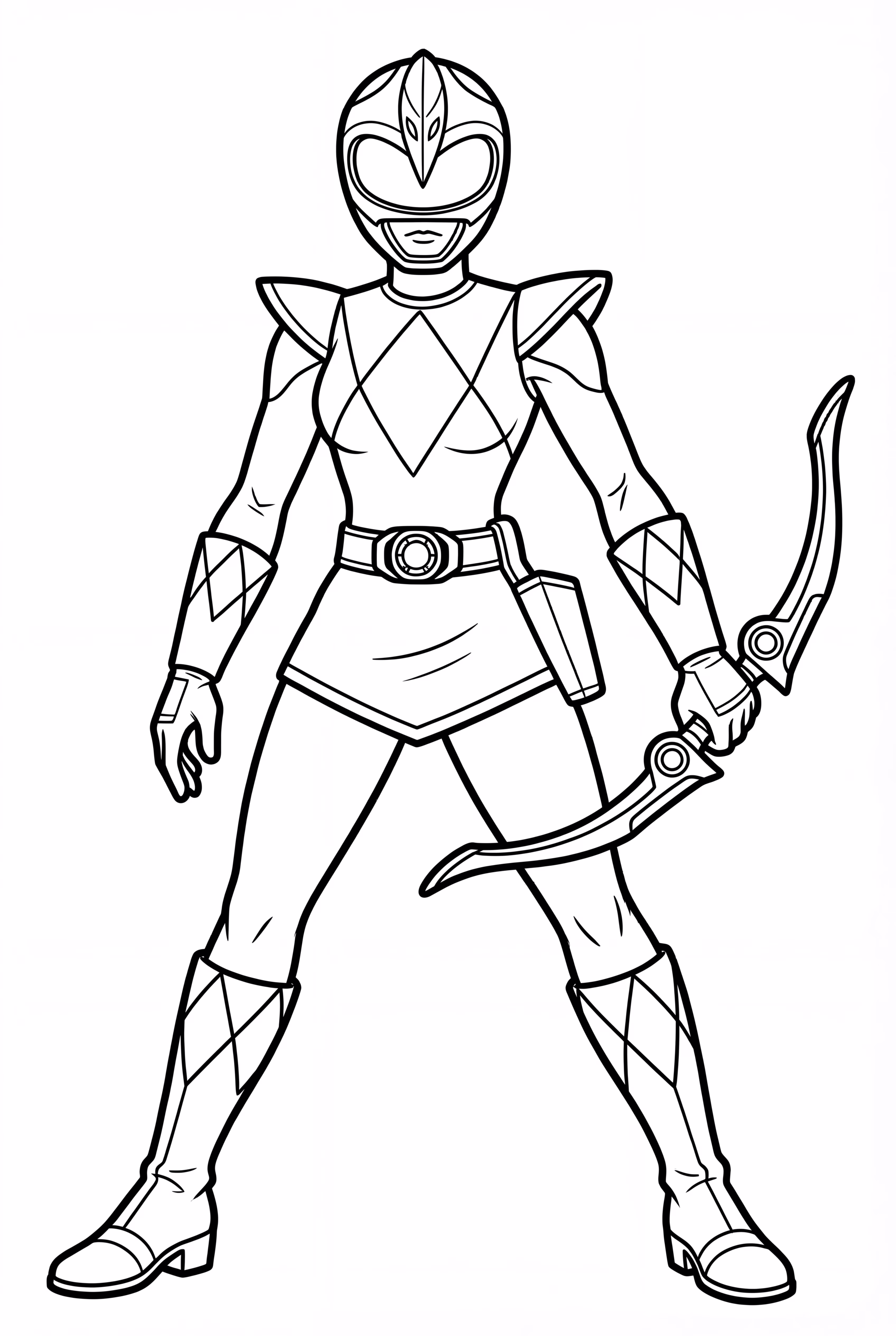 Pink Power Ranger With Bow Weapon