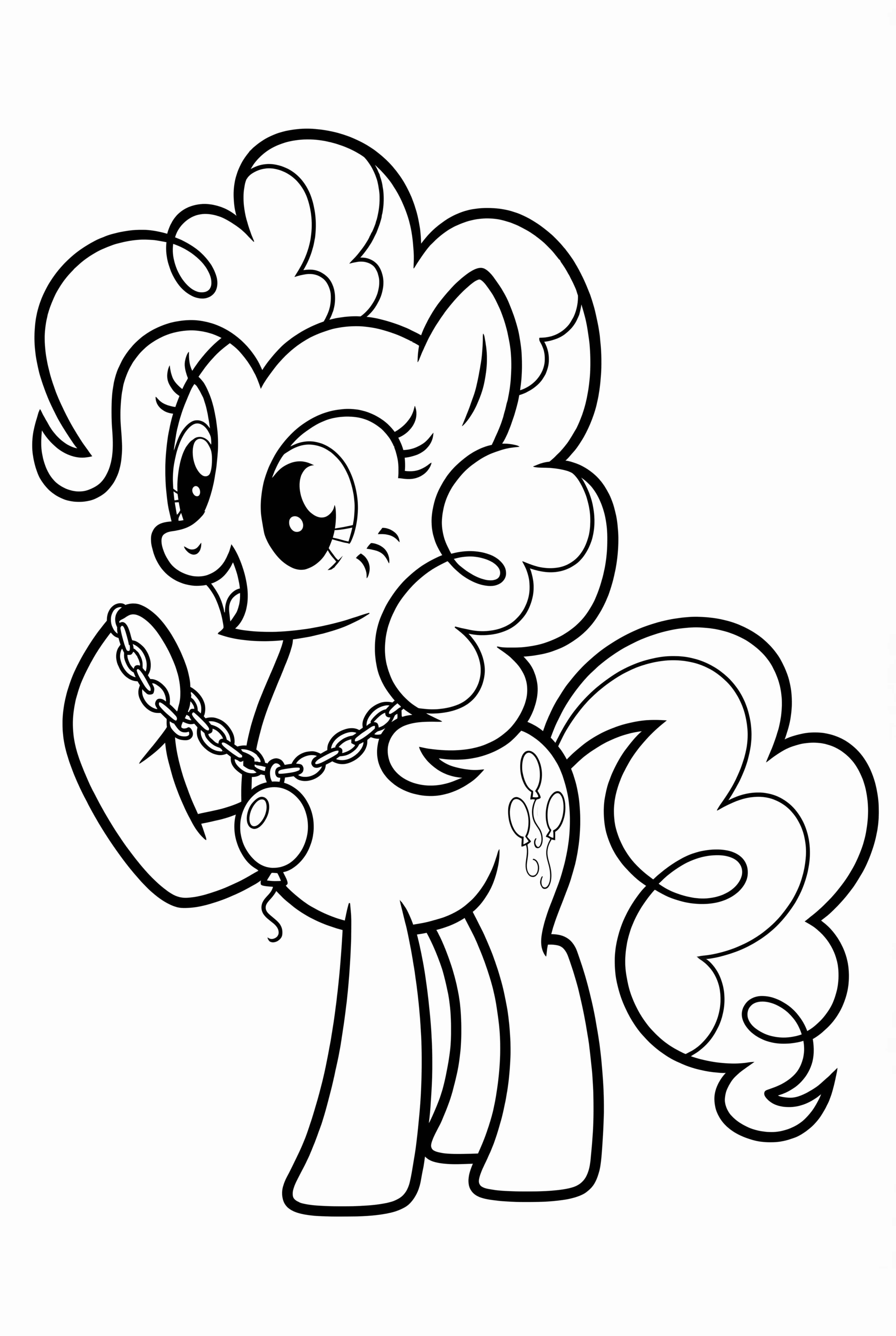 Pinkie Pie looks at her Harmony necklace