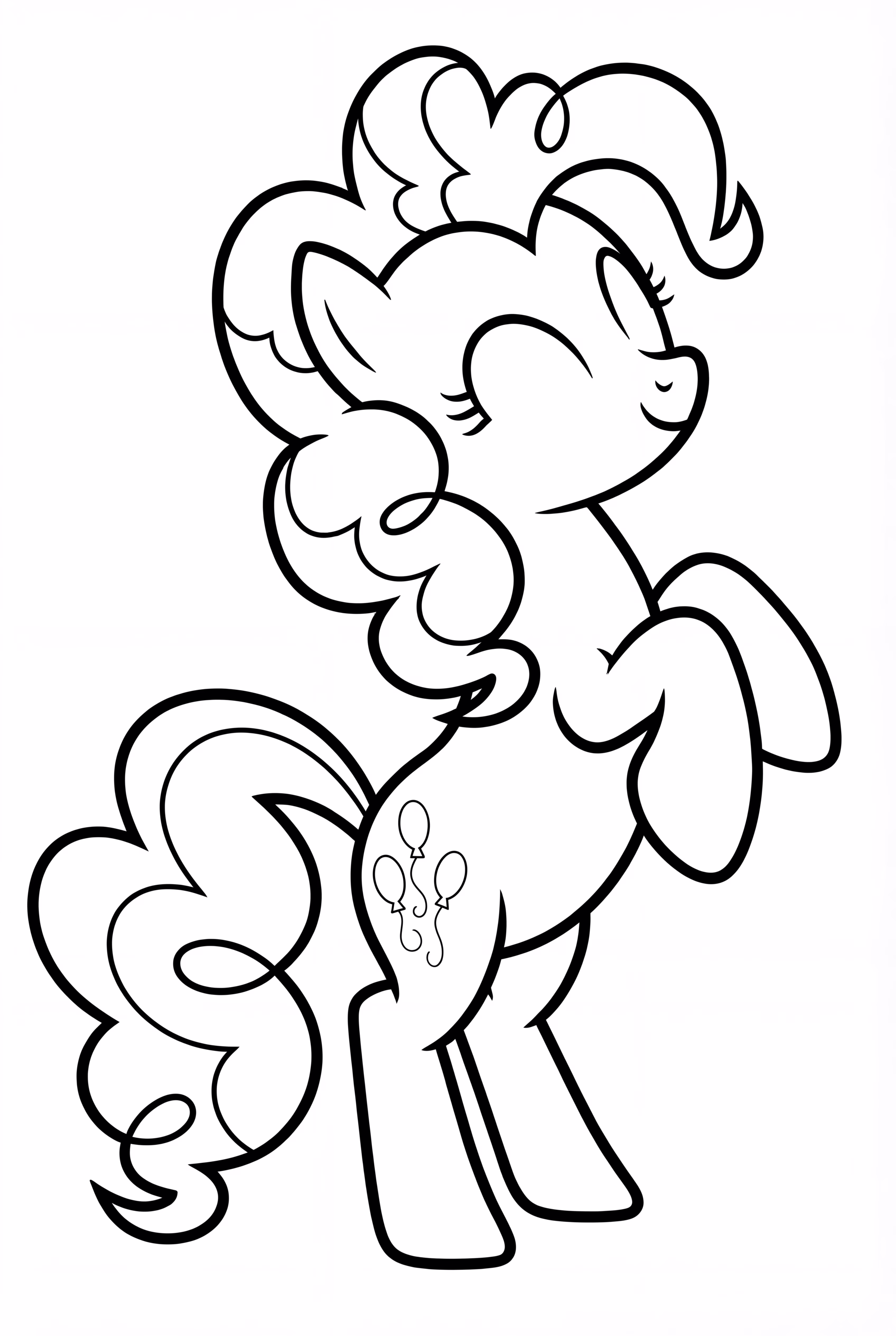 Pinkie Pie se dresse joyeusement