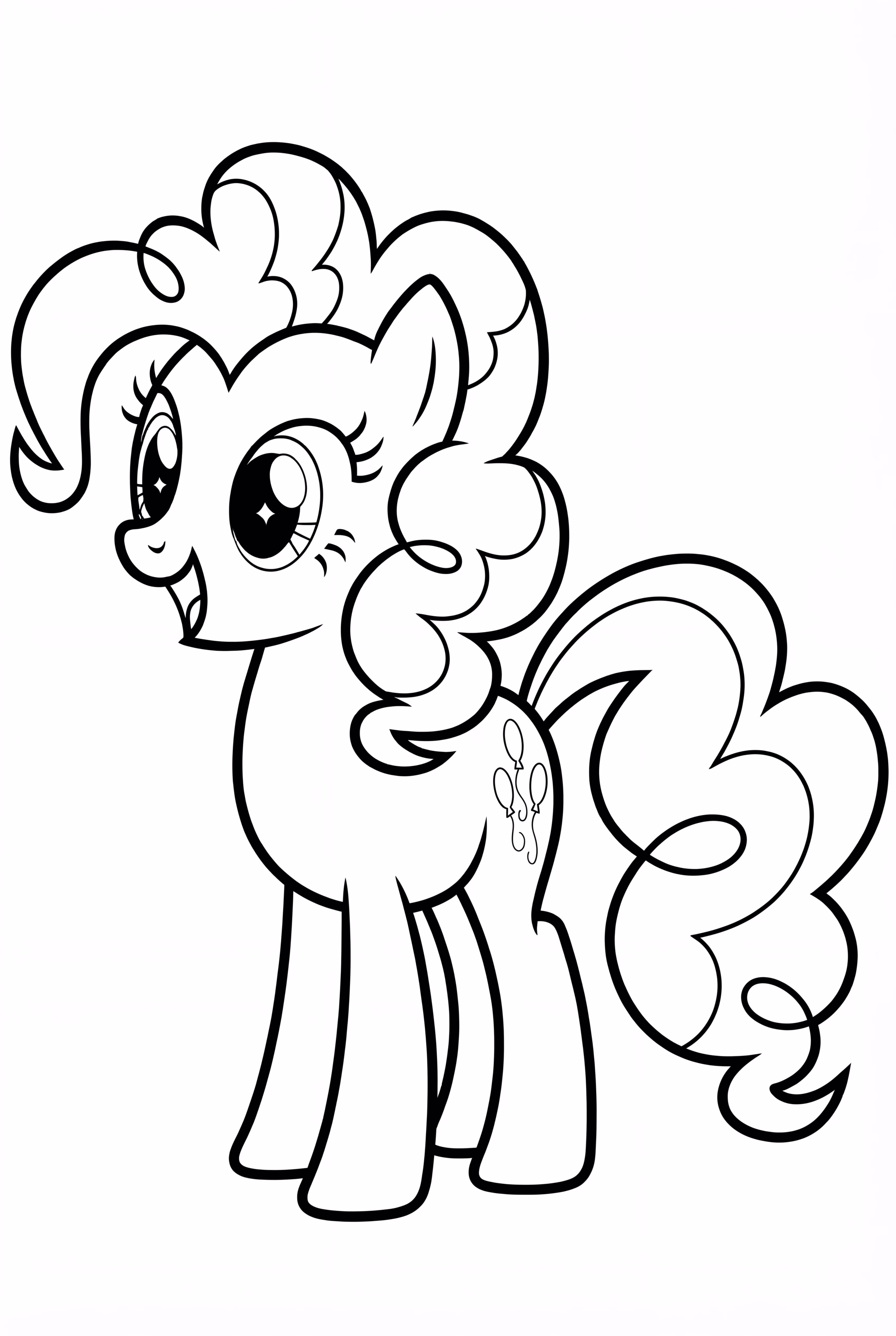 Pinkie Pie showing off her figure