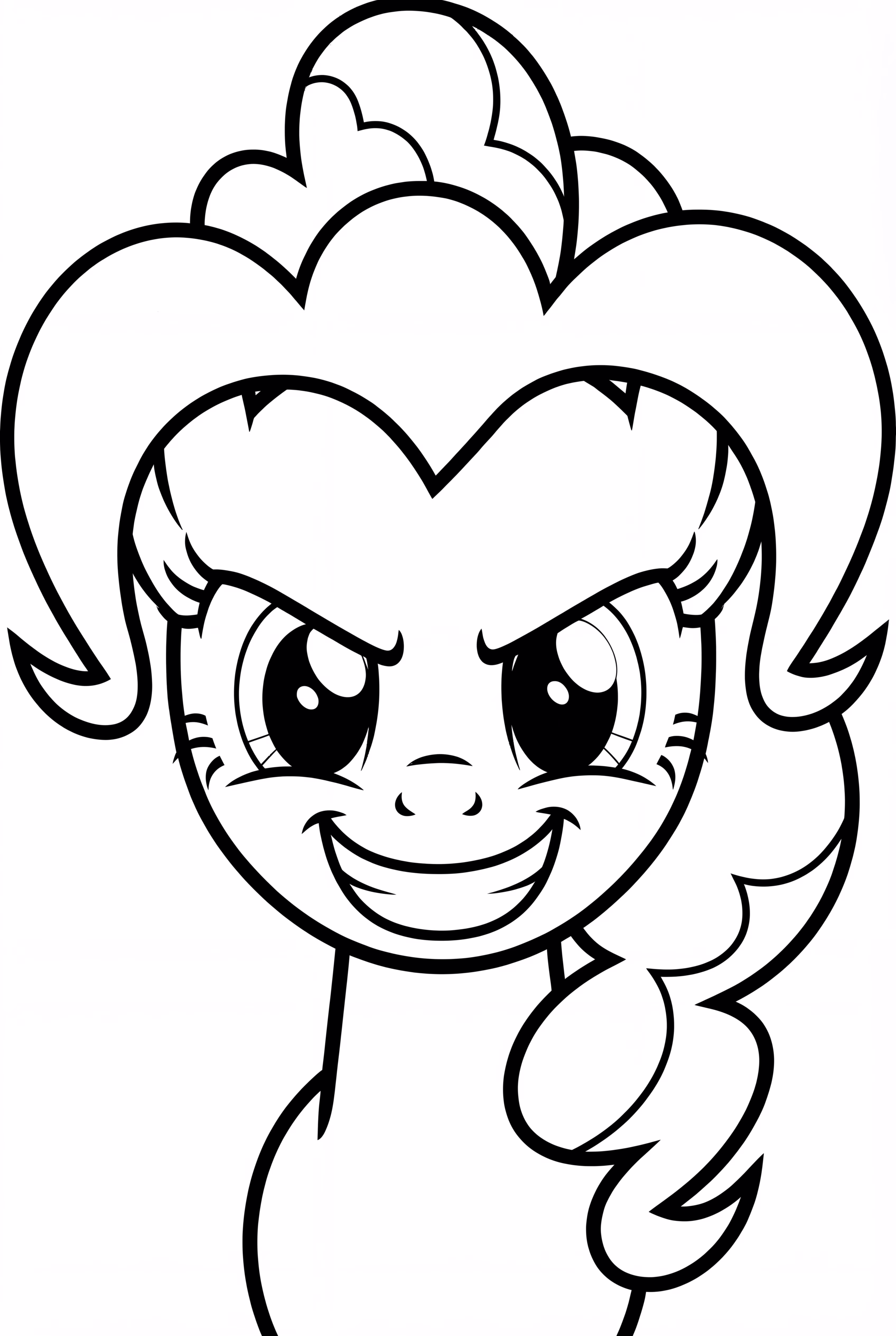 Pinkie Pie with an evil grin