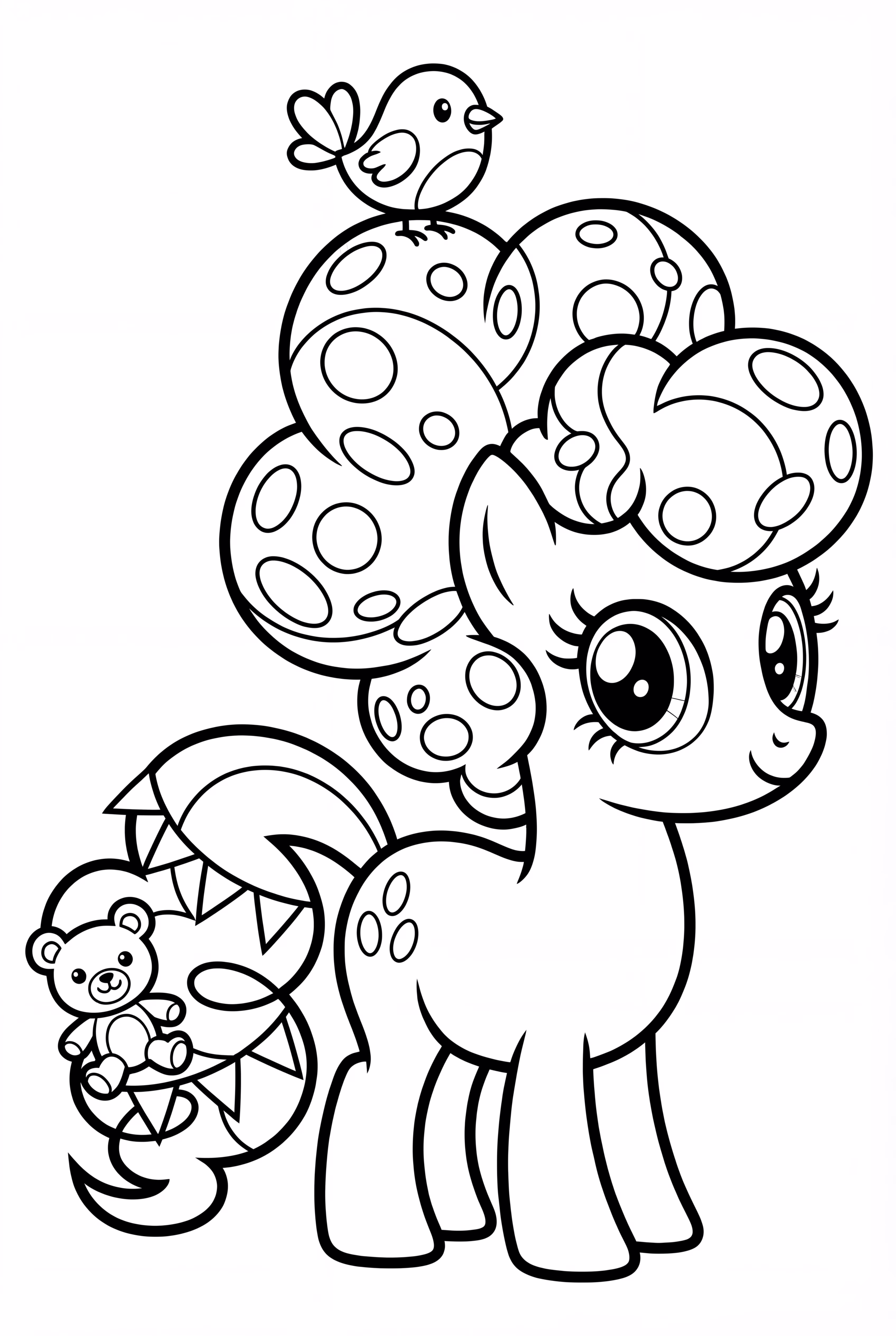 Pinkie Pie with creative mane style