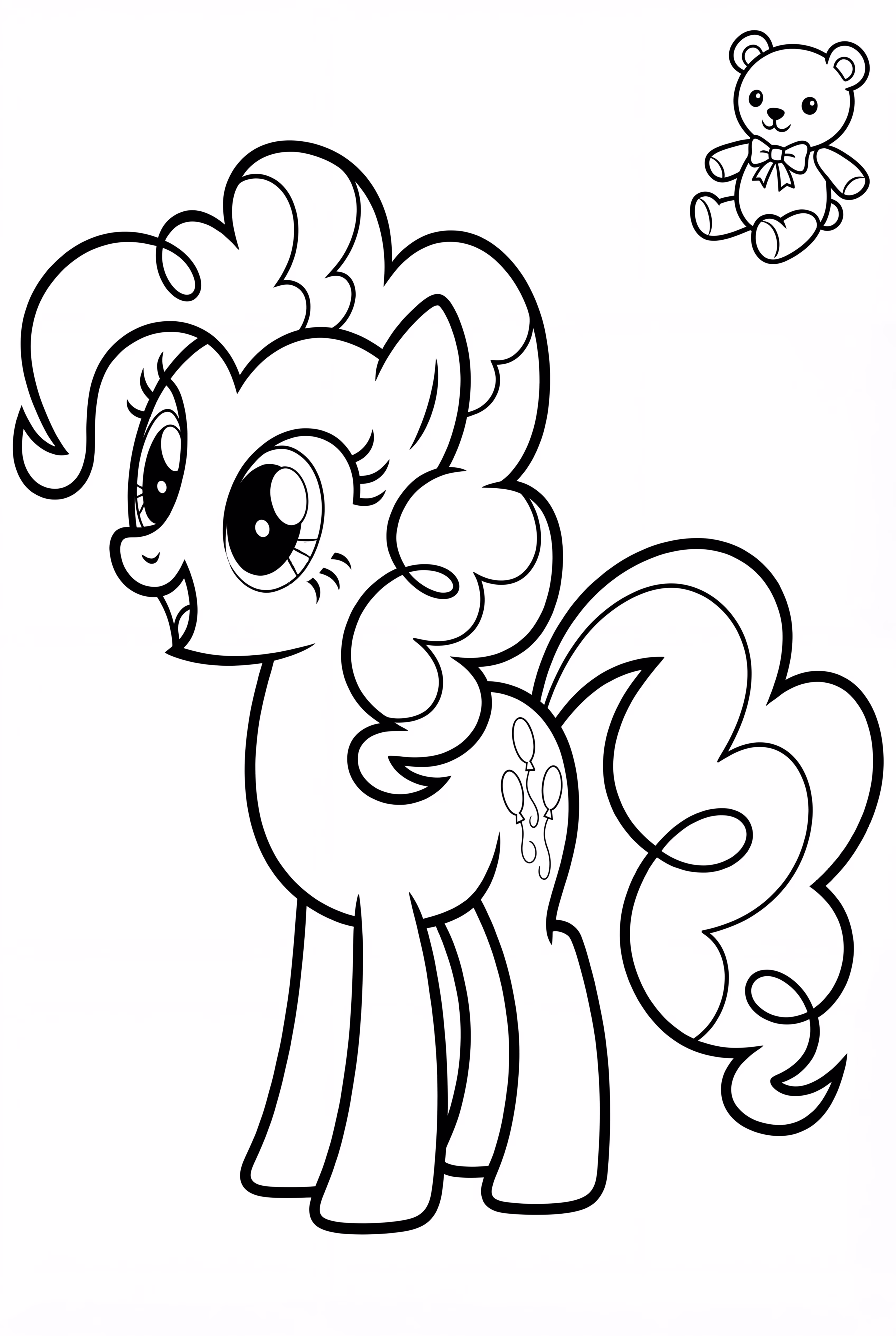 Pinkie Pie with creative mane waves