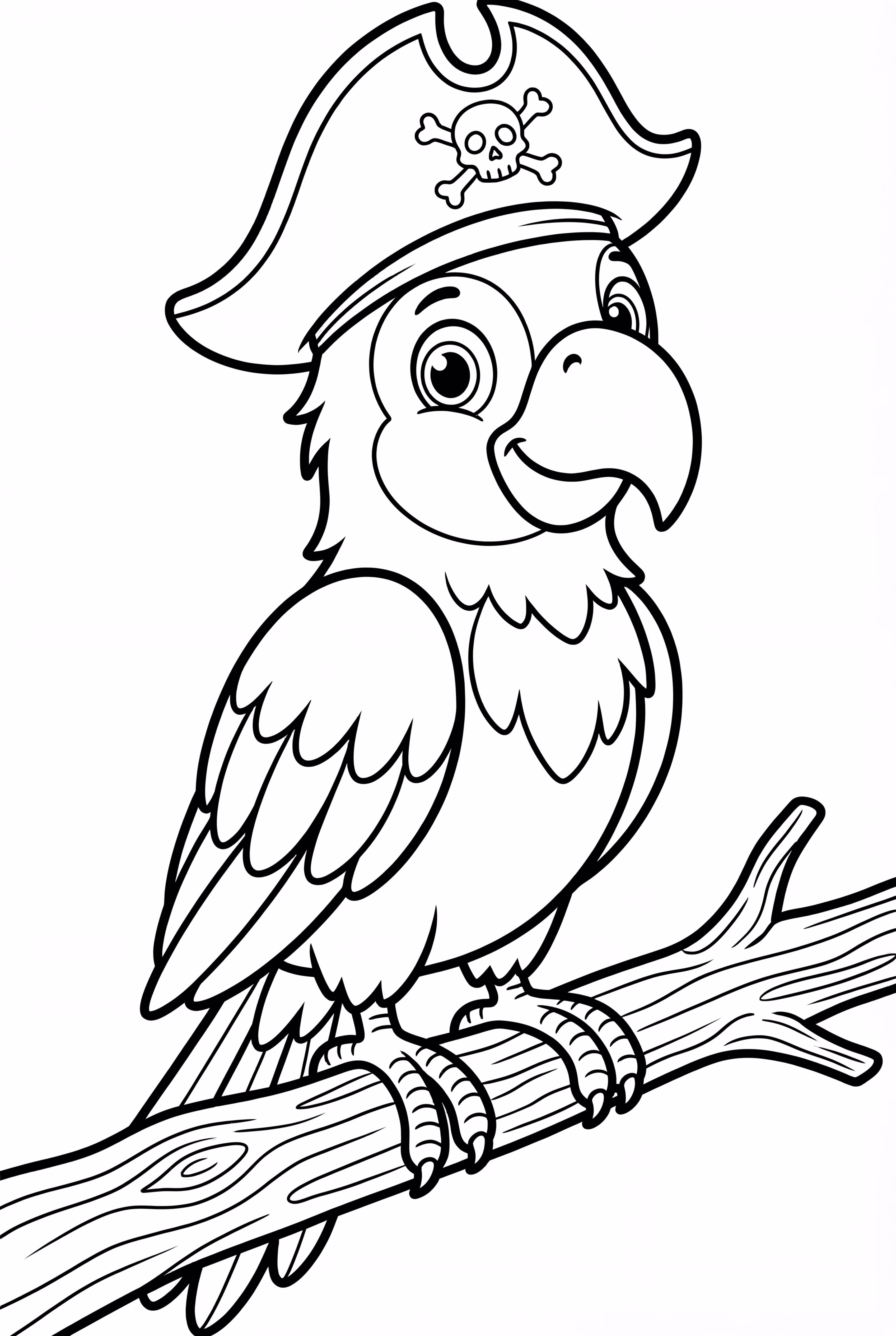 Pirate Parrot Discovering a Hidden Island