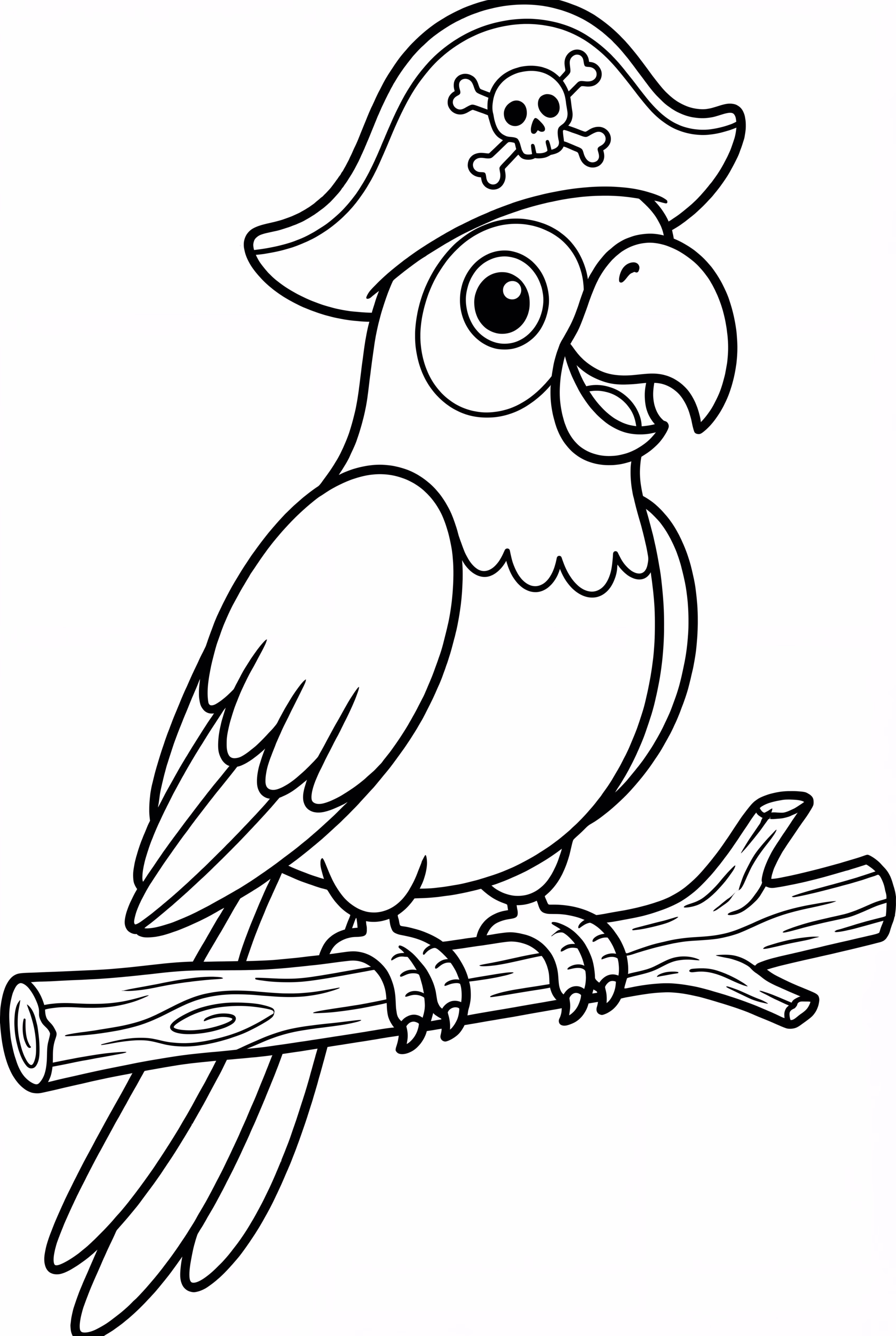 Pirate Parrot on a Perch