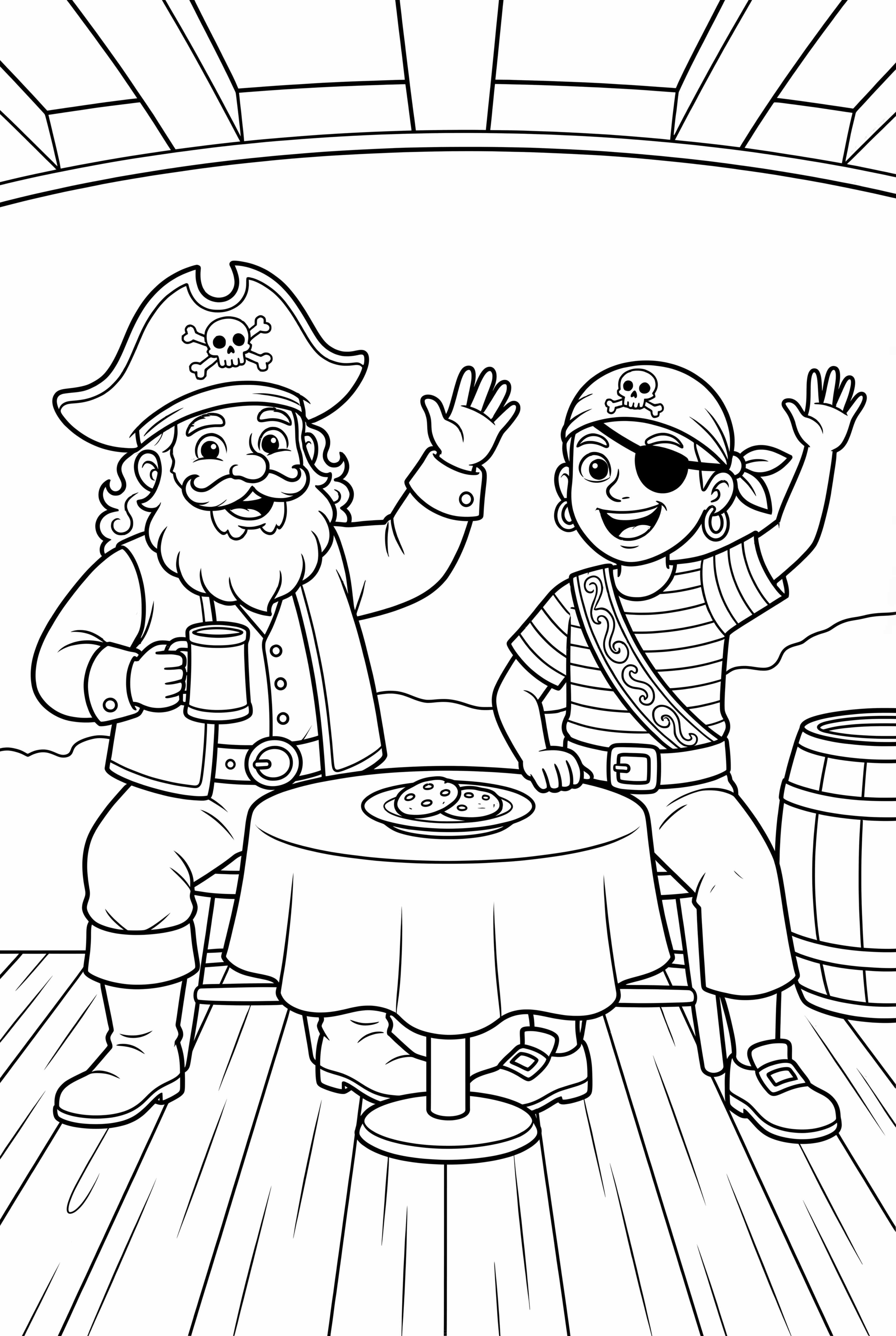 海賊パーティーとダンスと音楽