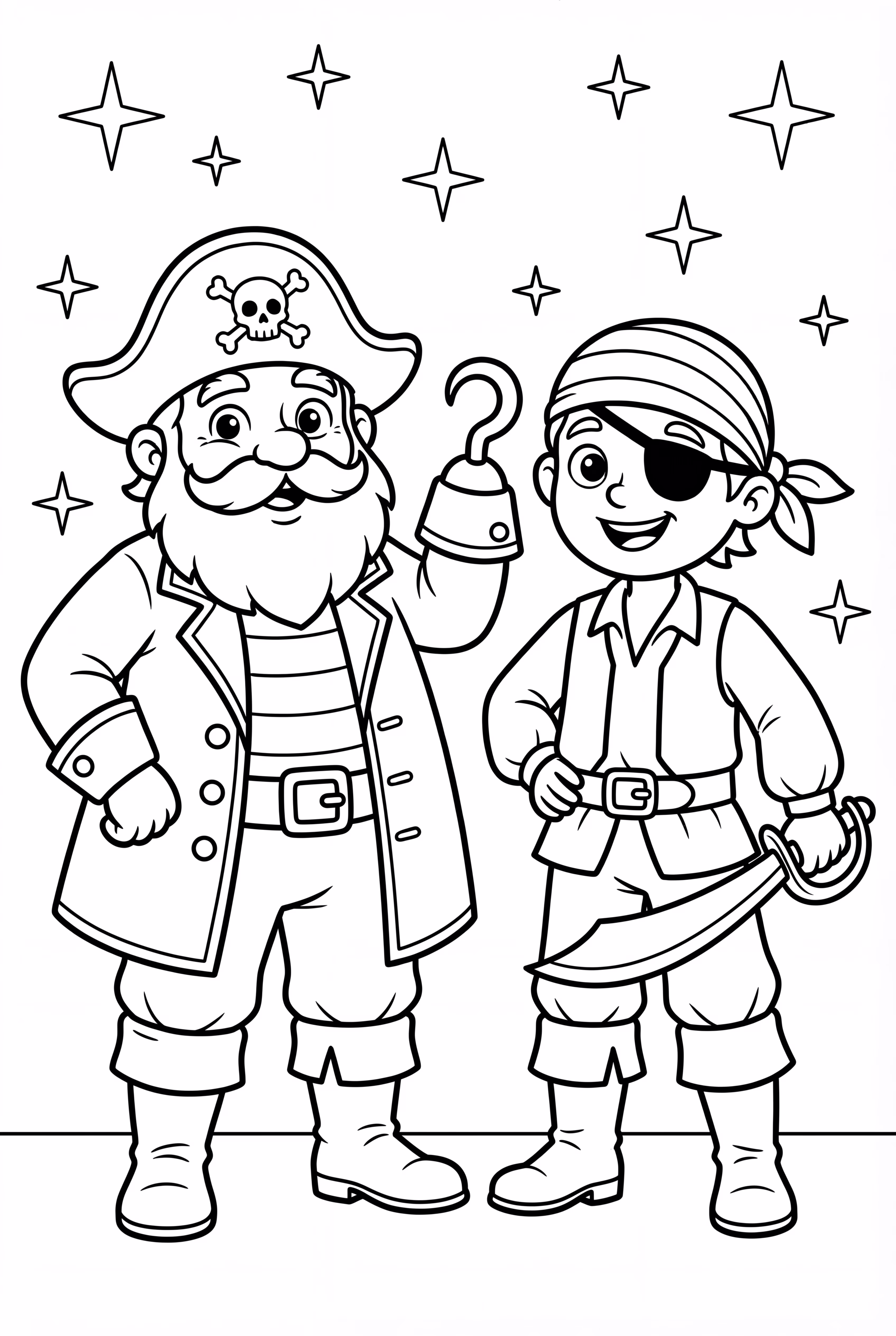 Pirate Sword Fight on Ship Deck