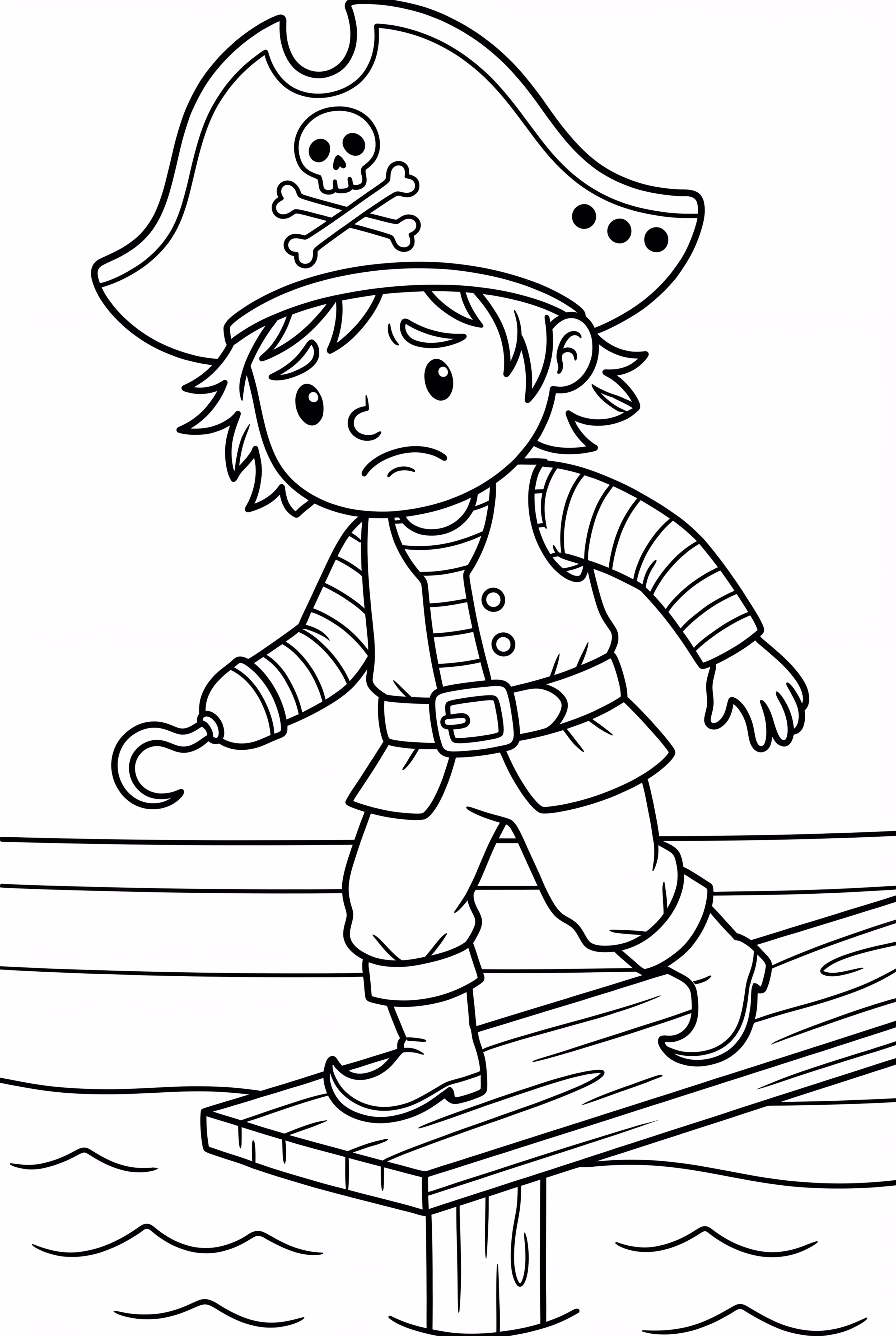 Pirata Caminando por la Tabla