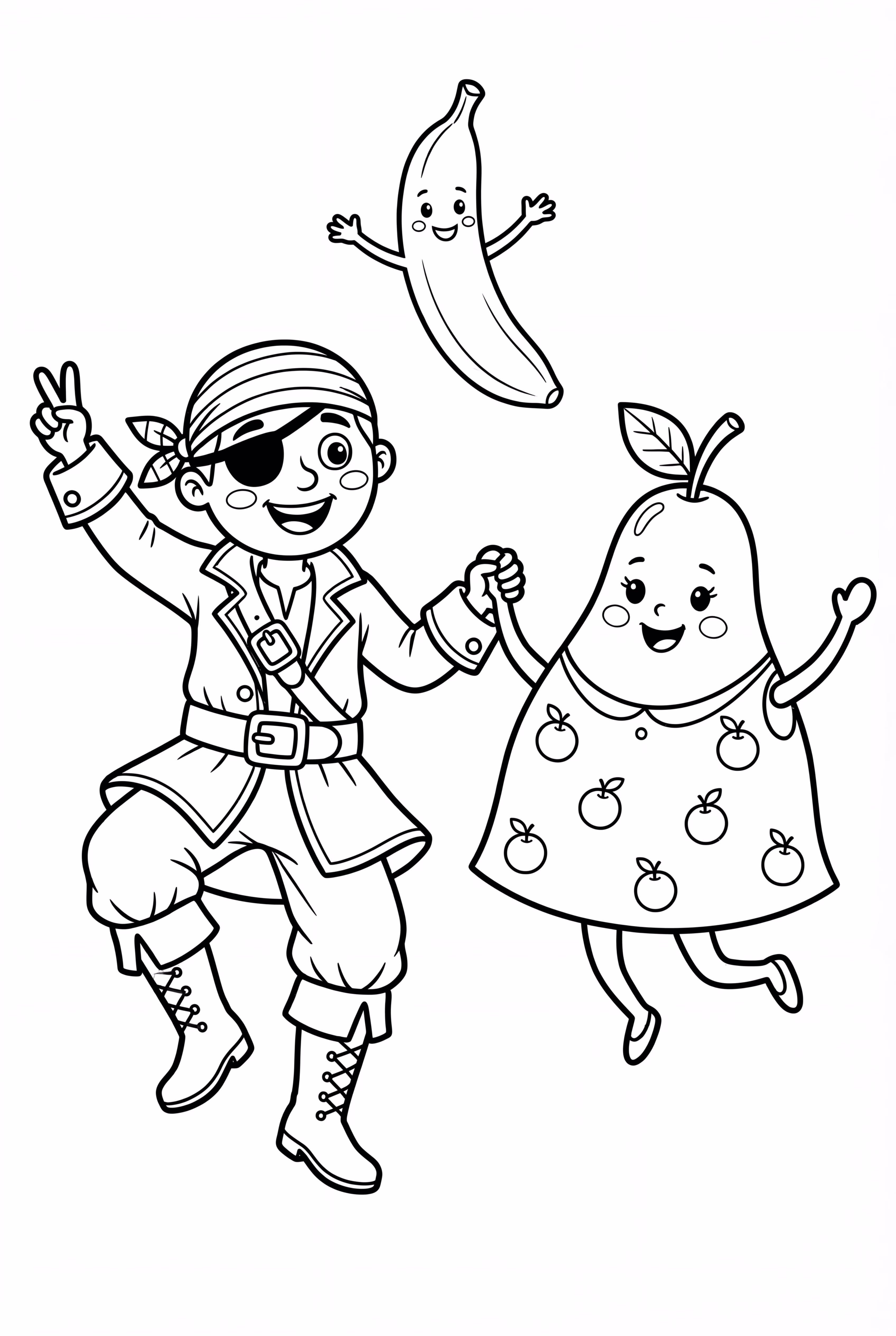 pirate with fruit