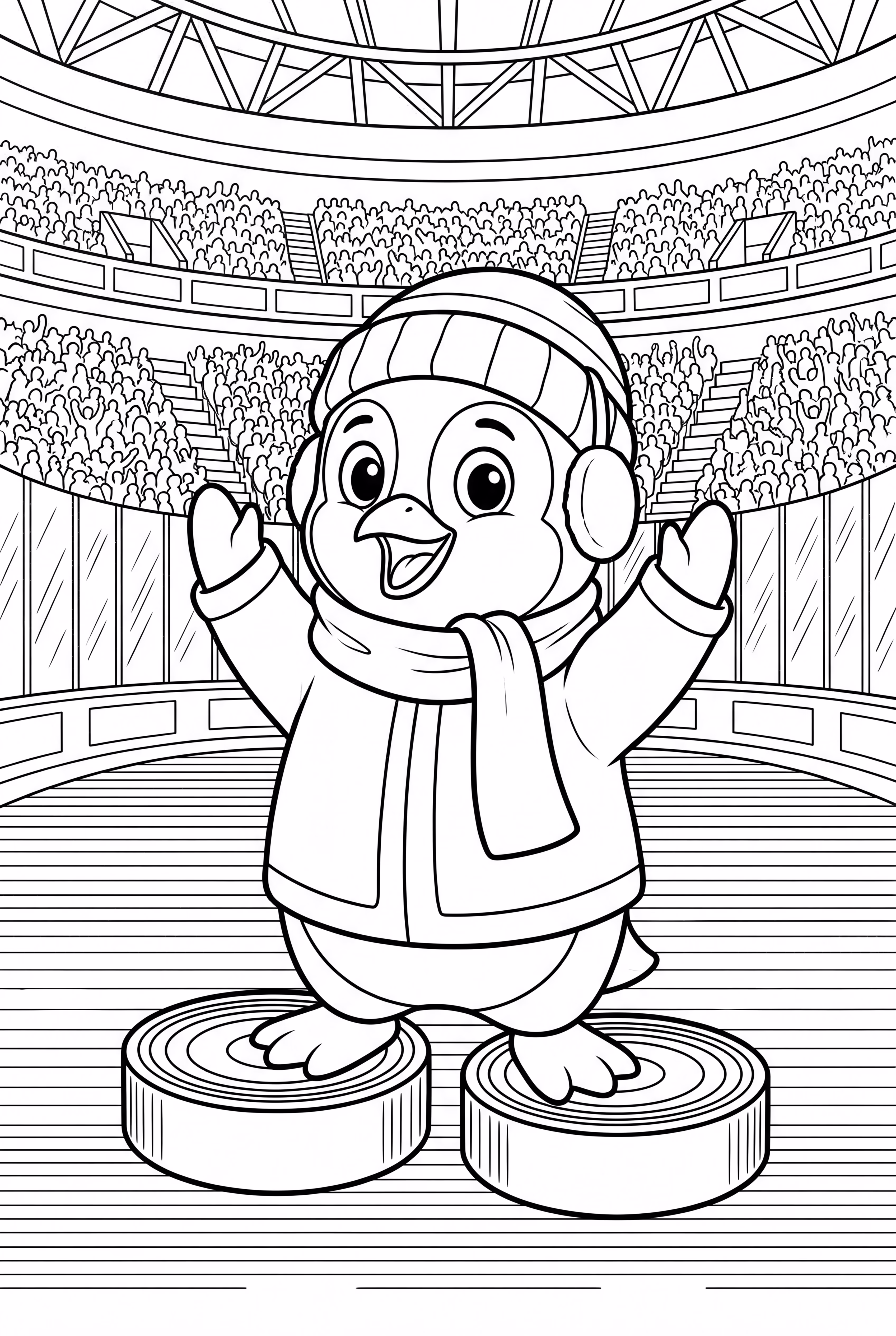 Pittsburgh Winter Penguins cheering