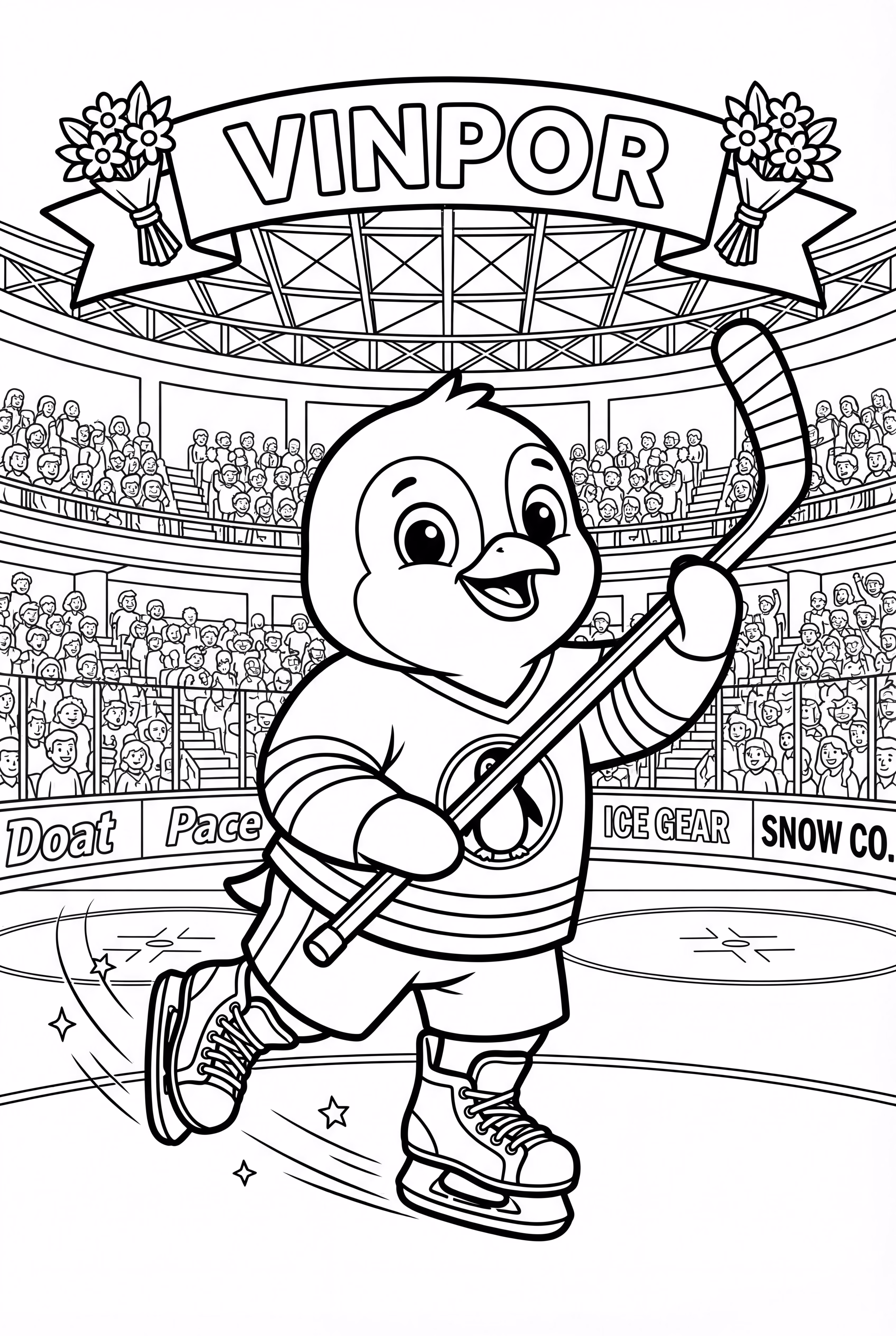 Pittsburgh Winter Penguins Skating