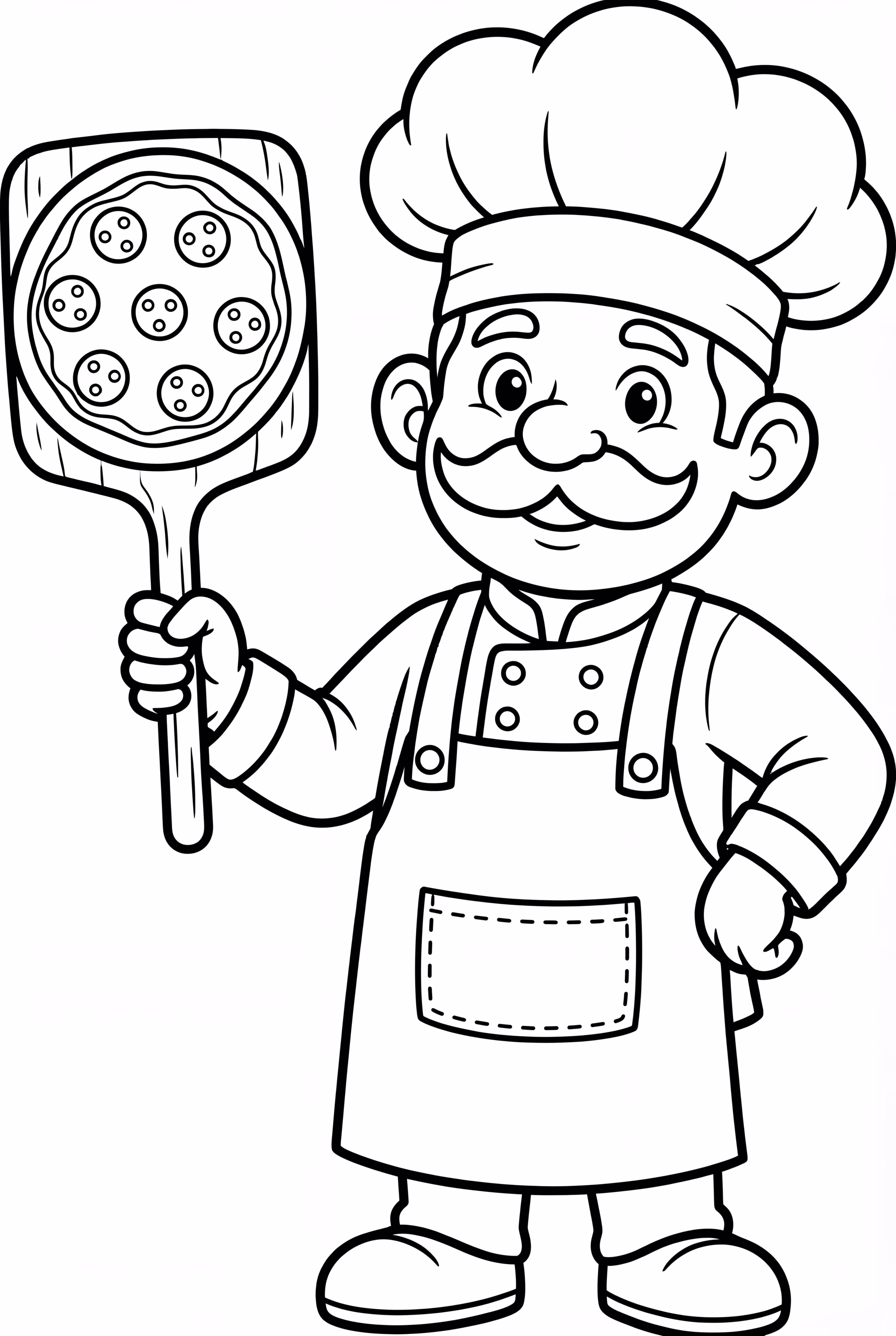 Pizza Chef with Hat-2