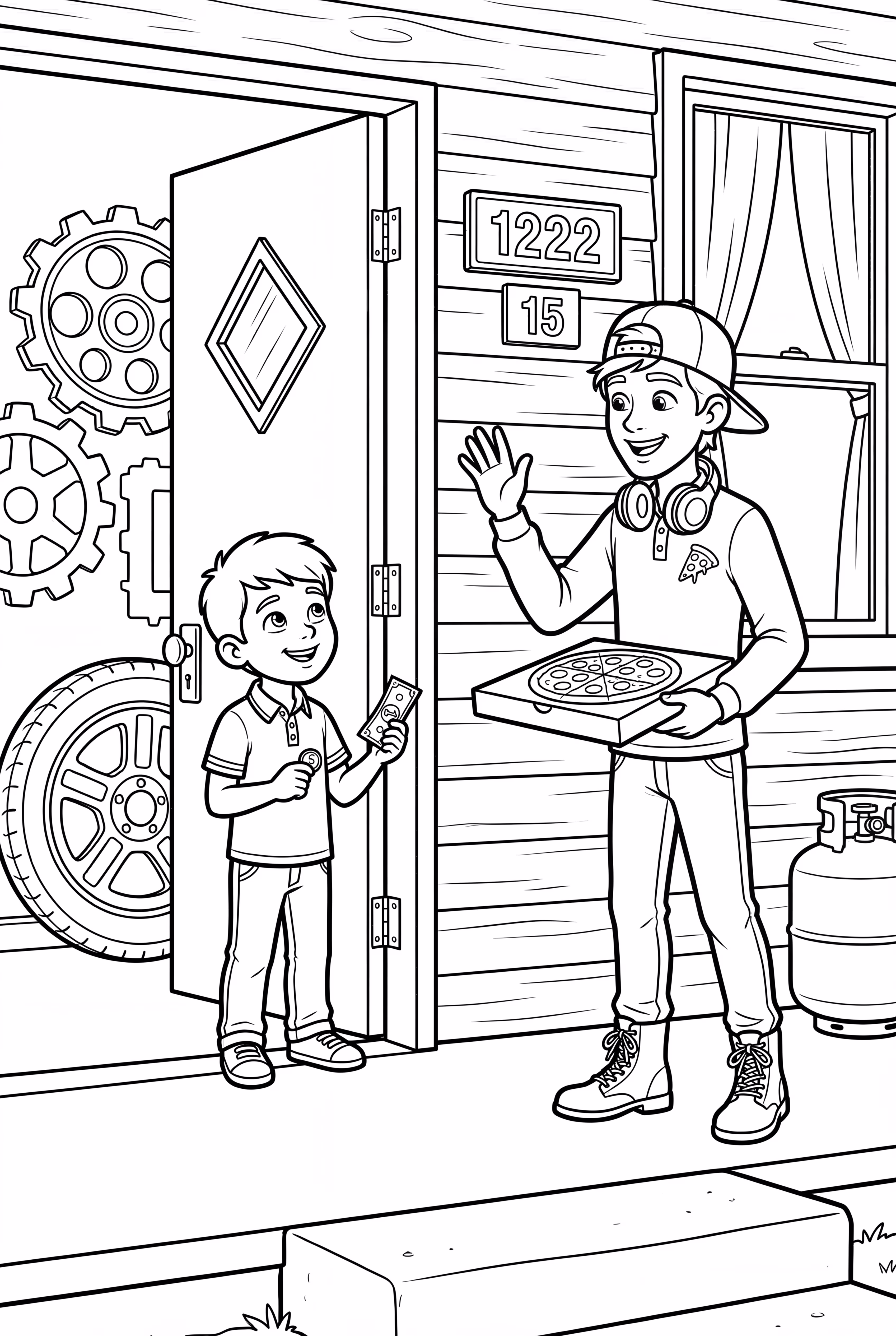 문앞의 피자 배달 - 2