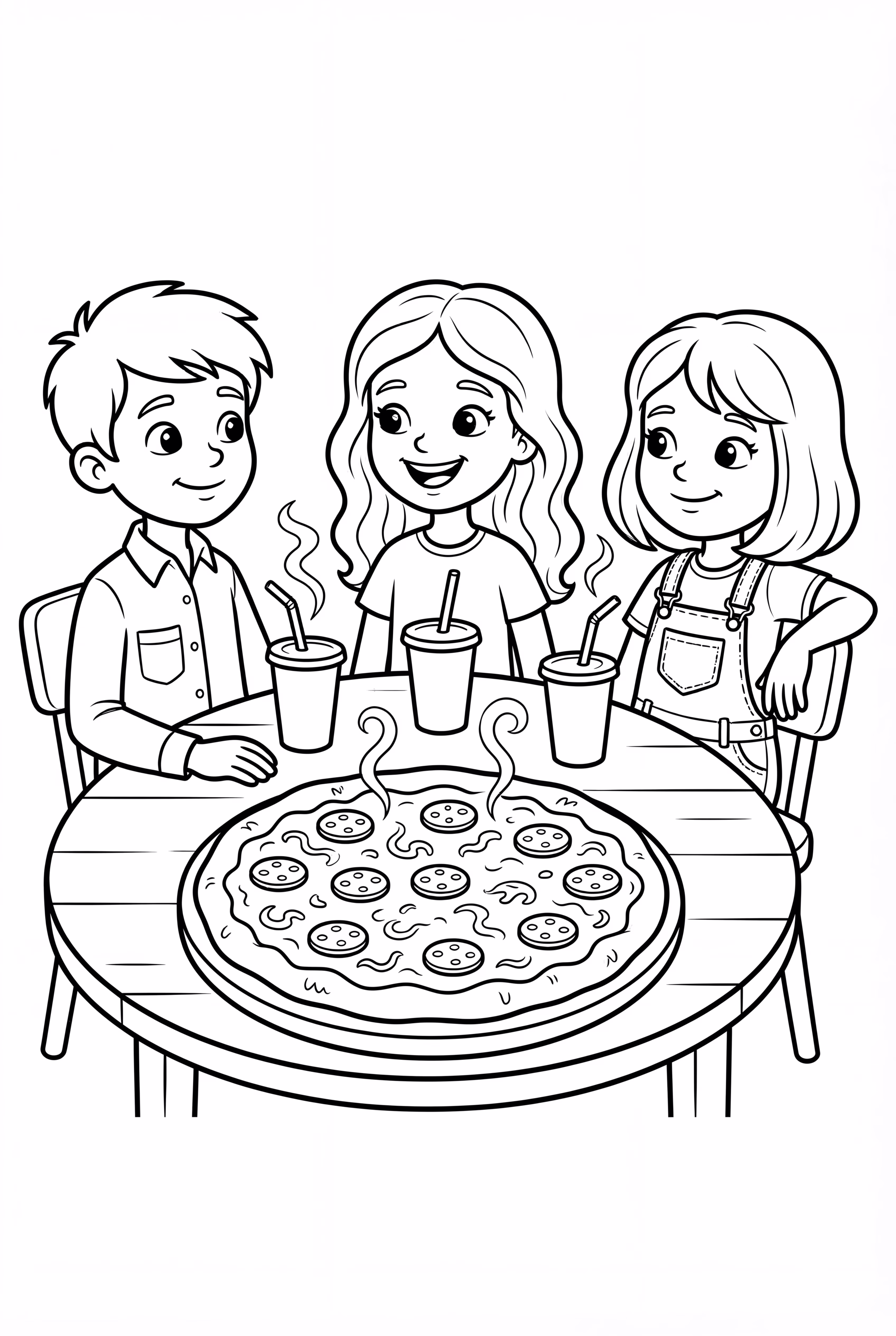 Pizza Party with Friends and Drinks