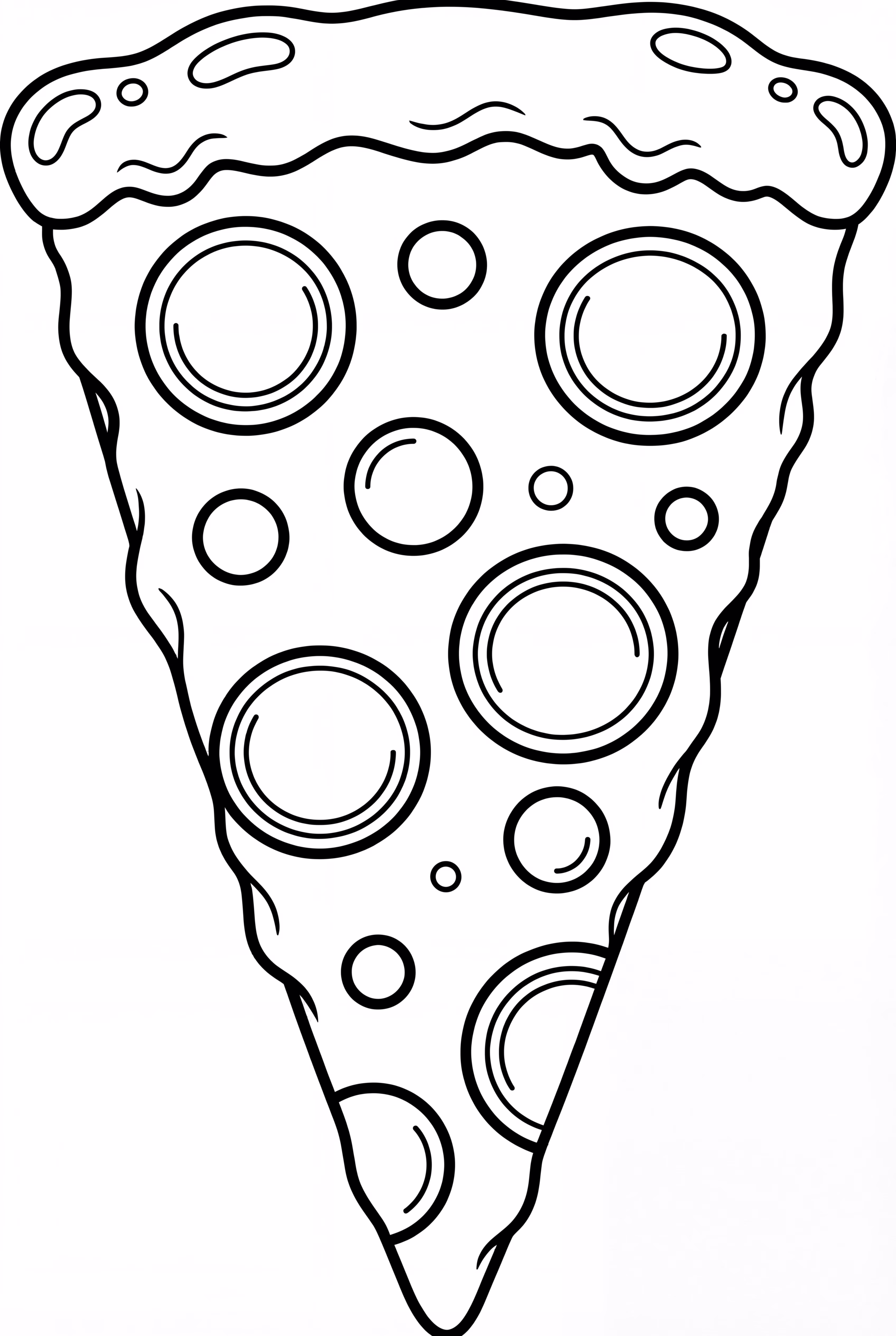 Pizza Slice with Melting Cheese