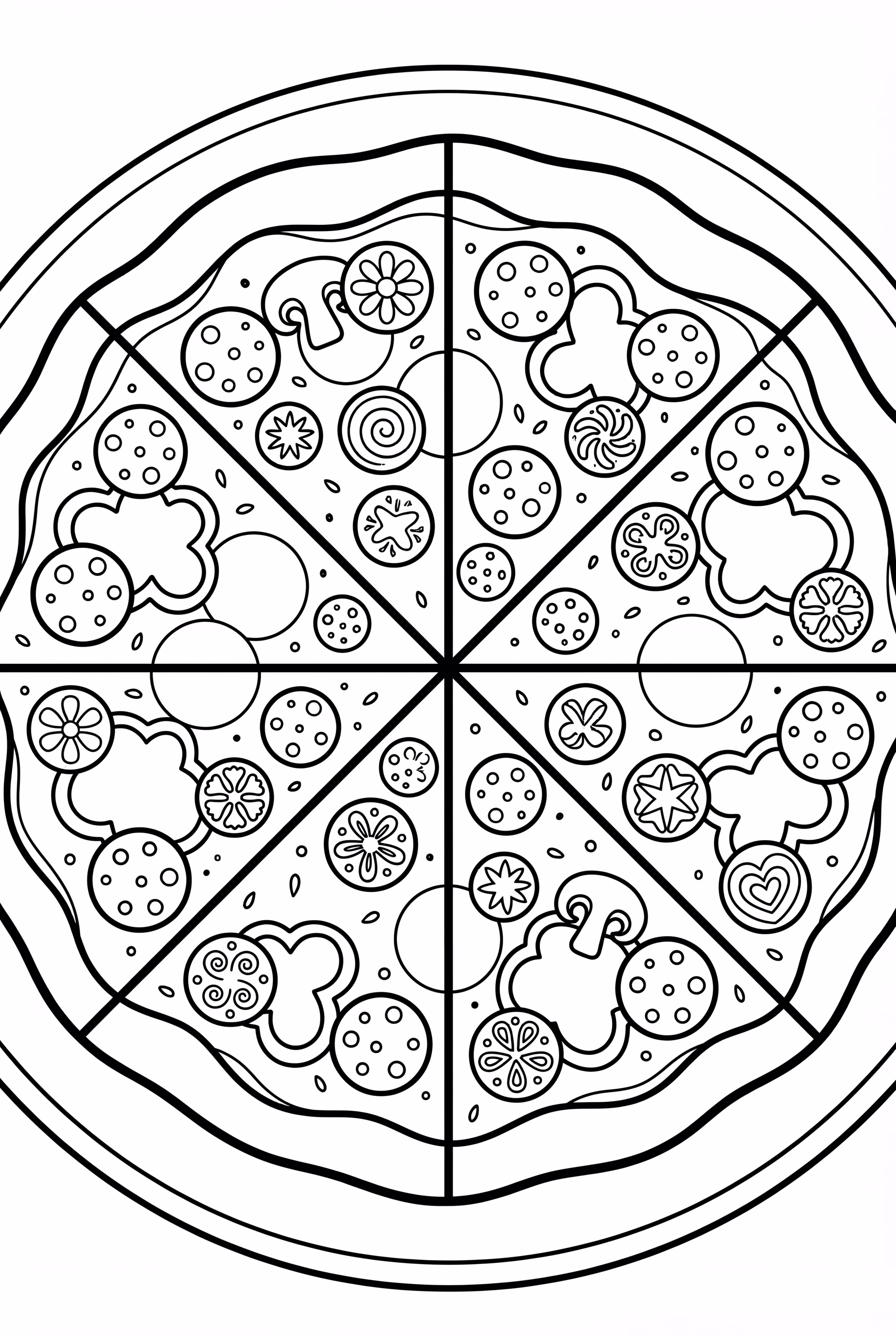 Pizza with Various Toppings-2