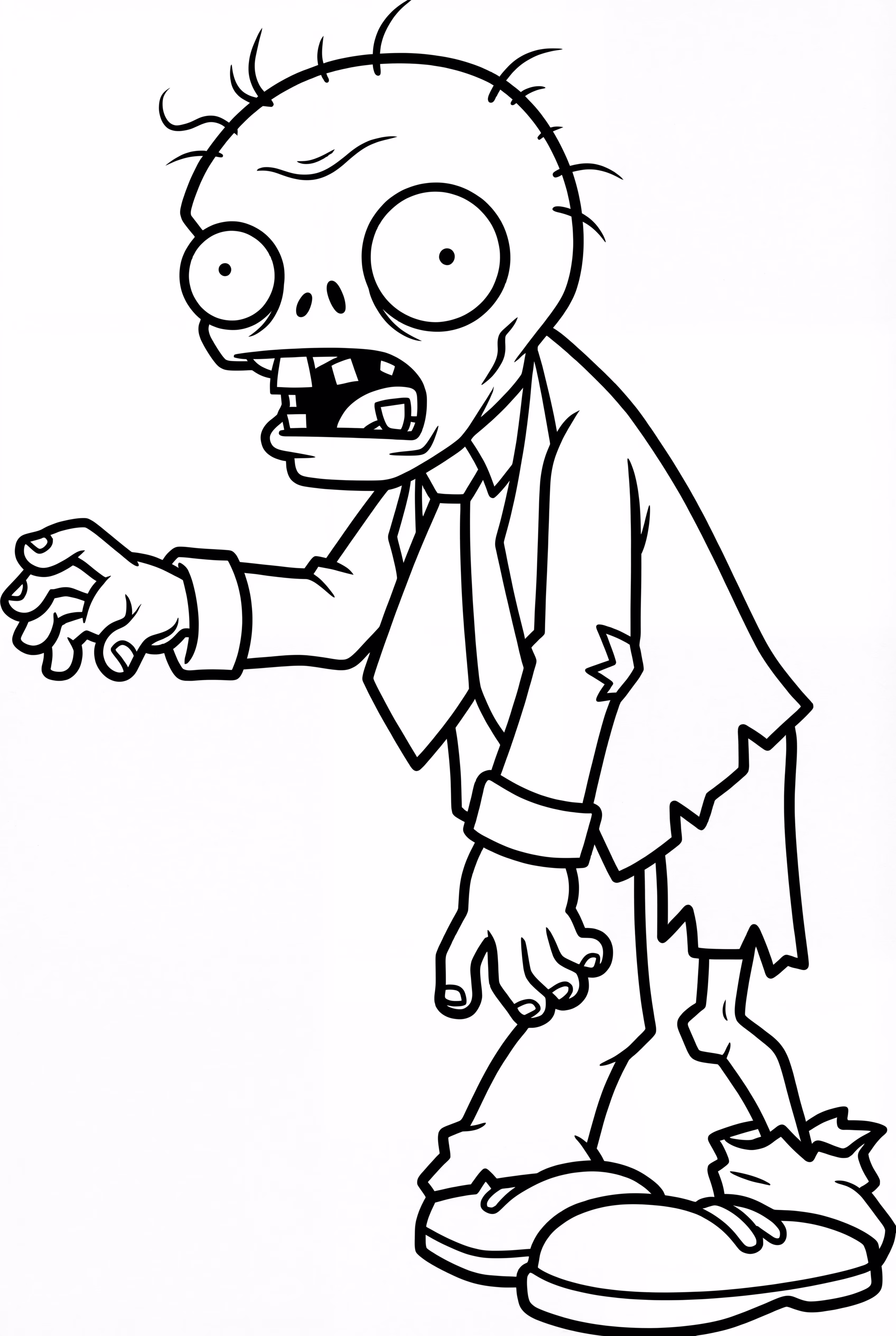 Plants Vs Zombies Basic Zombie Portrait