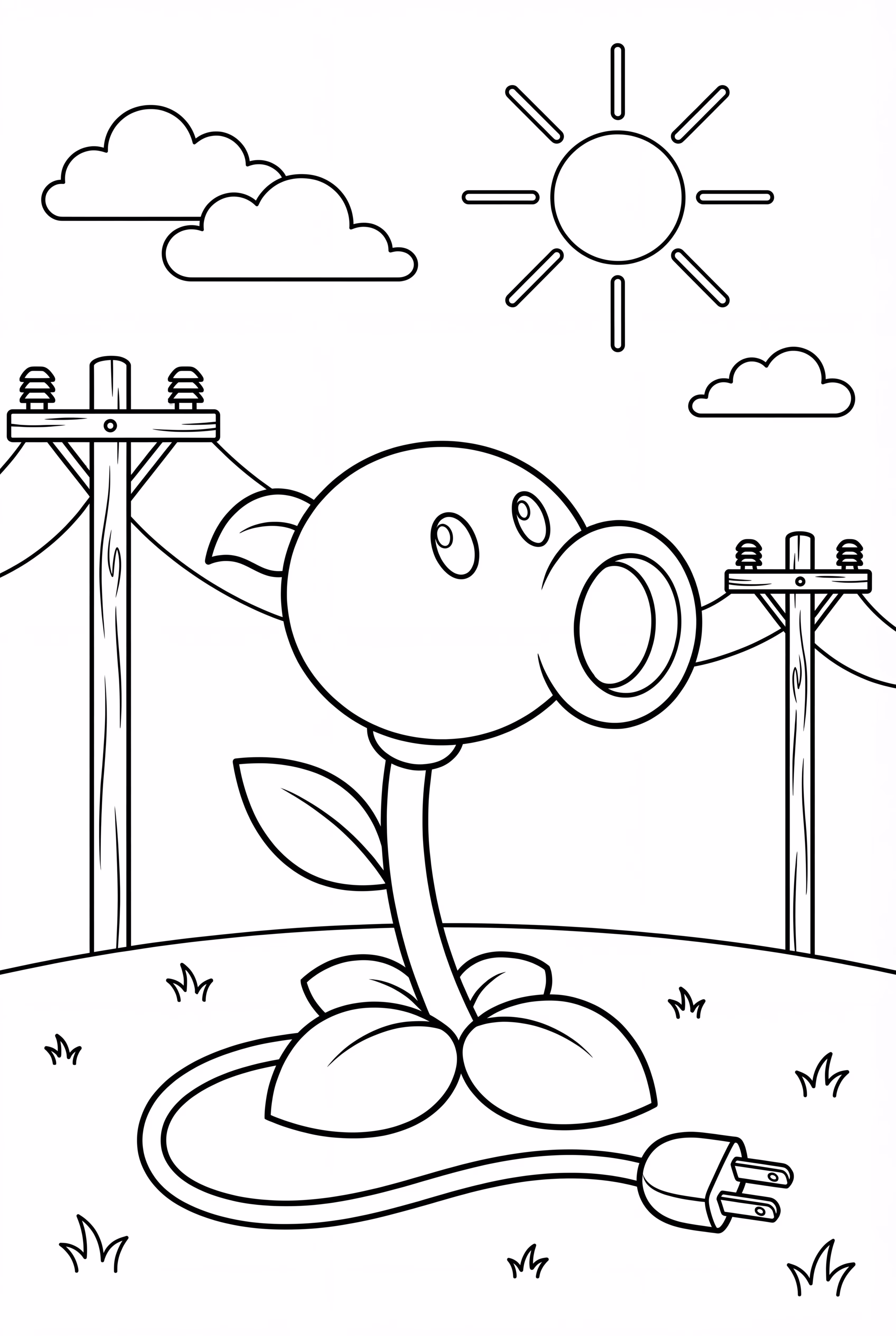 プラント vs ゾンビ ピースルーター 電力ライン