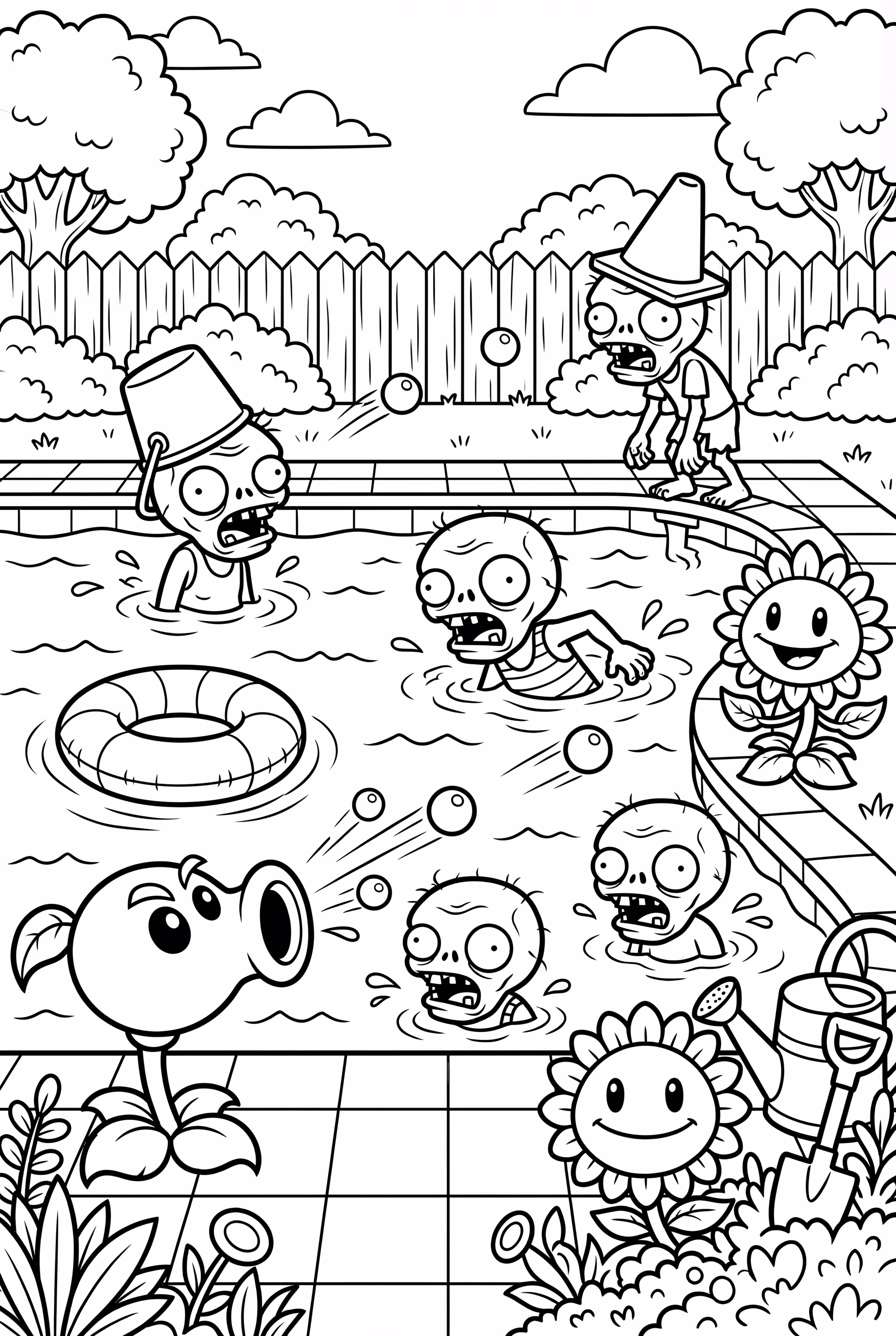 Plants vs Zombies Gefährliche Poolparty-Schlacht