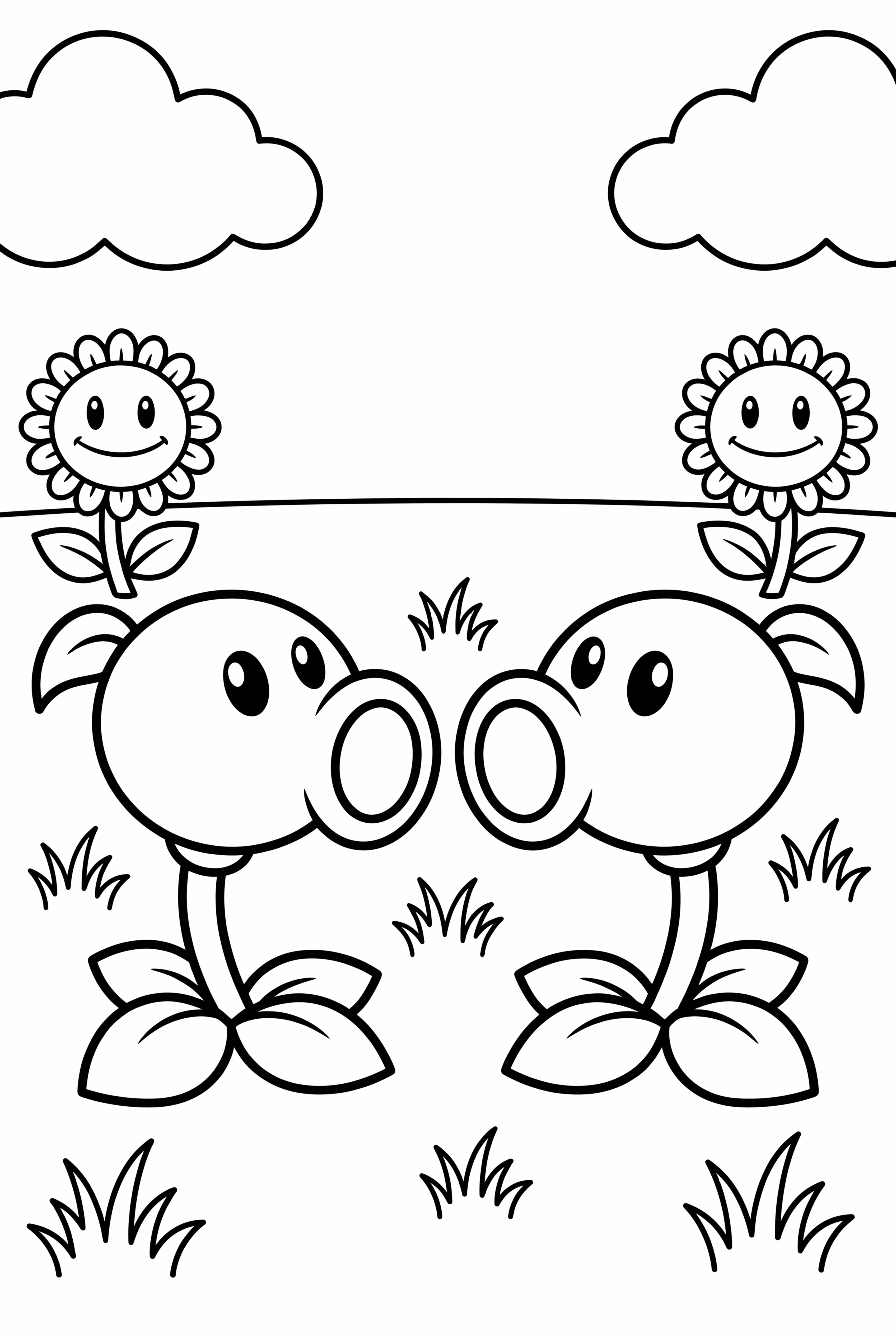 Plants Vs Zombies Two Peashooters