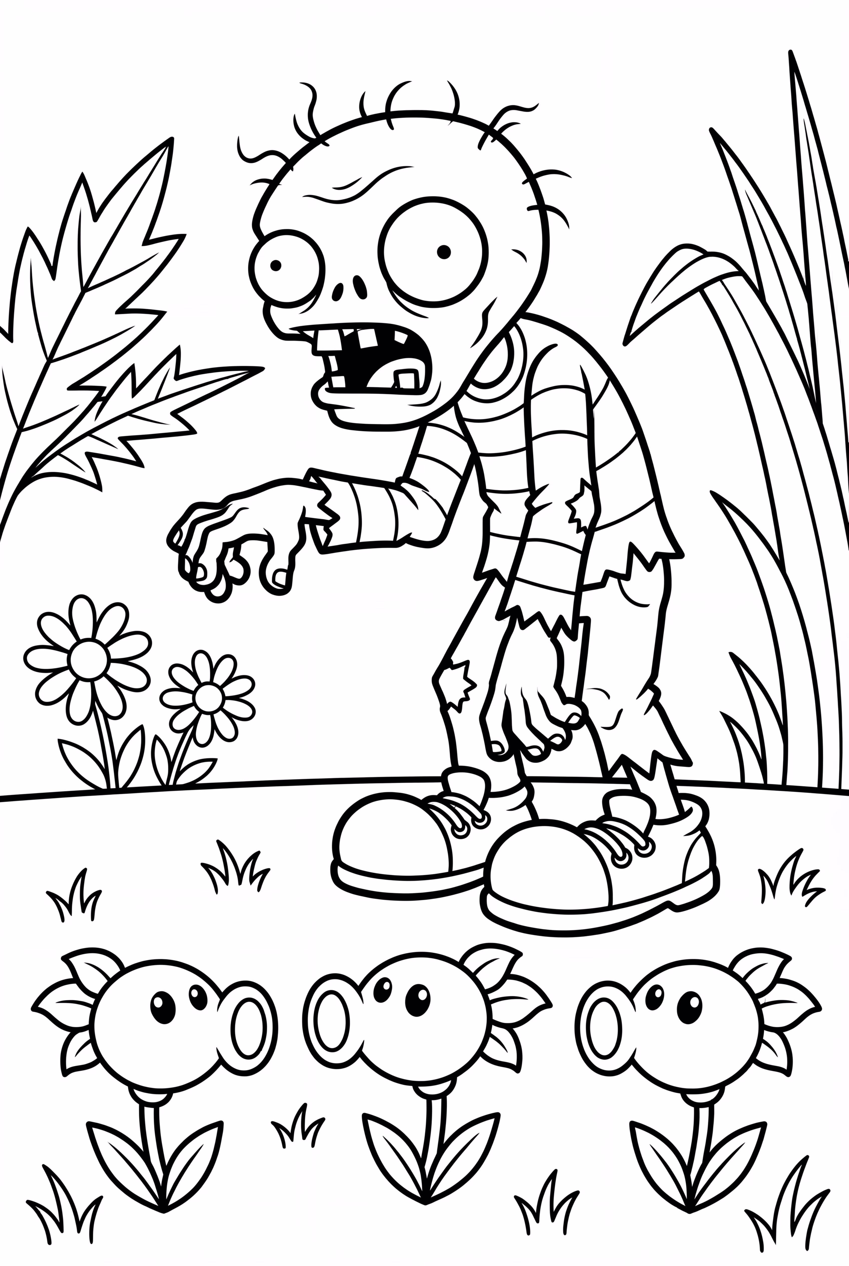 Plants Vs Zombies Zombie Reaching For Plants