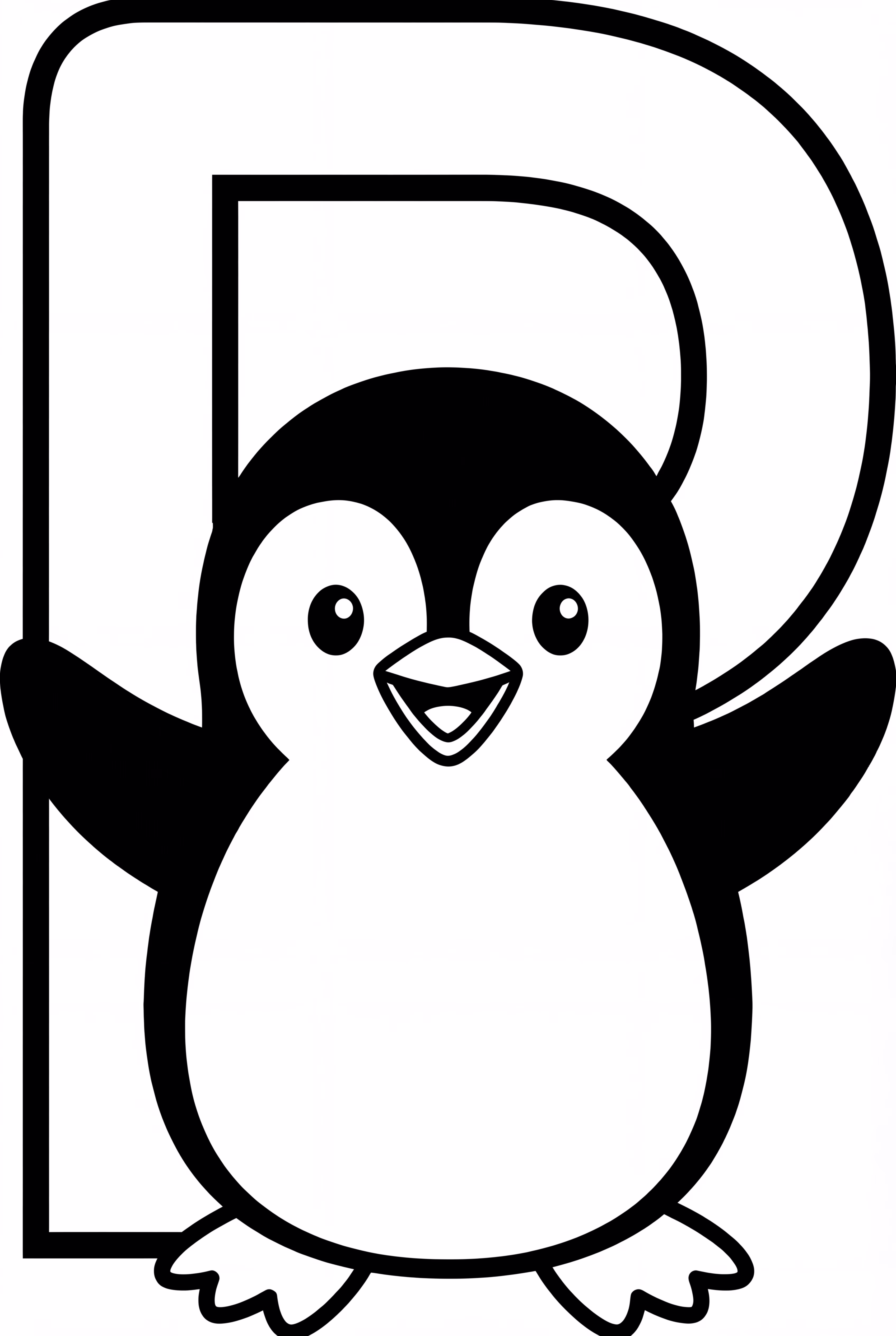 Playful Alphabet Letter P For Penguin