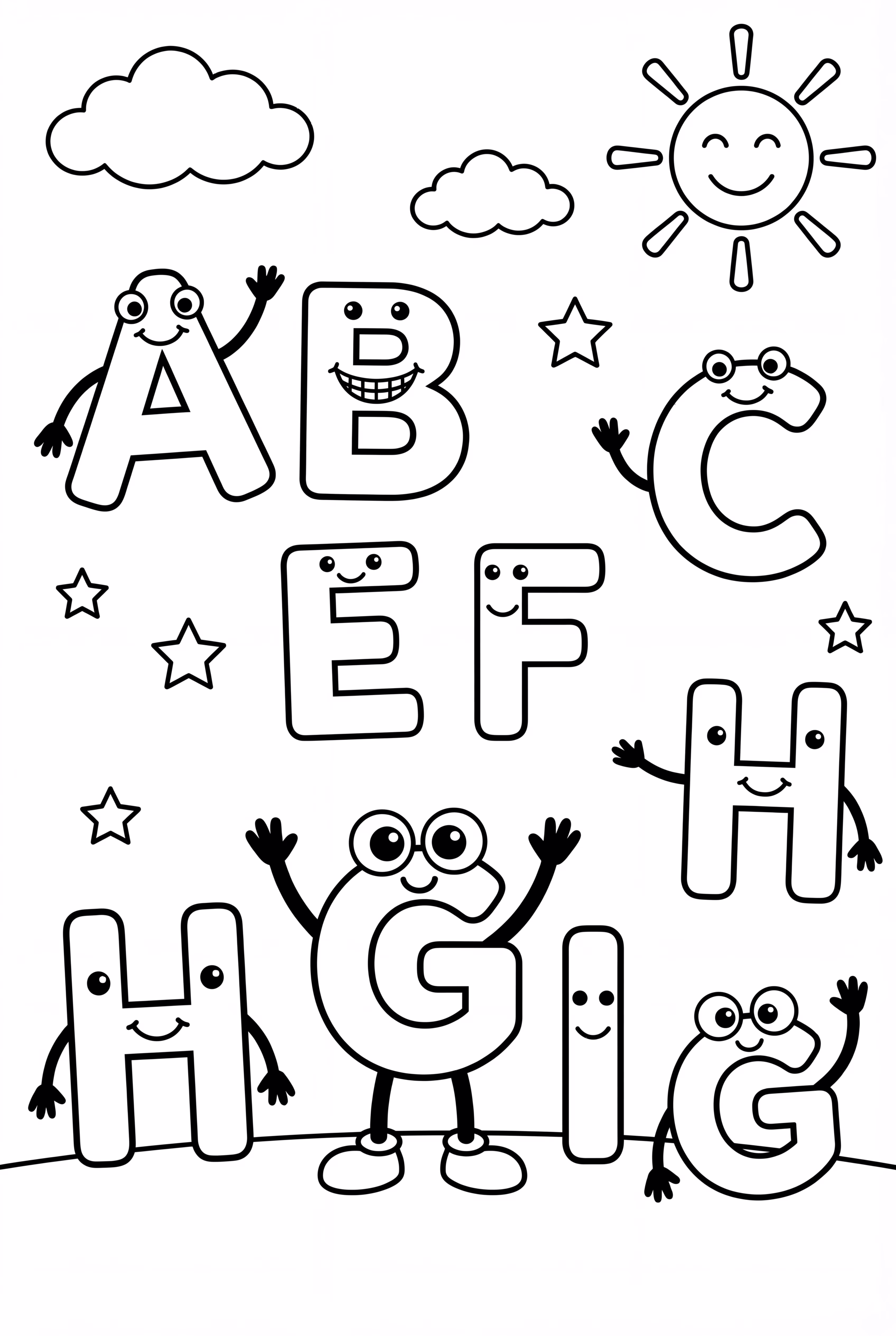 Playful Alphabet Lore Characters In A Group