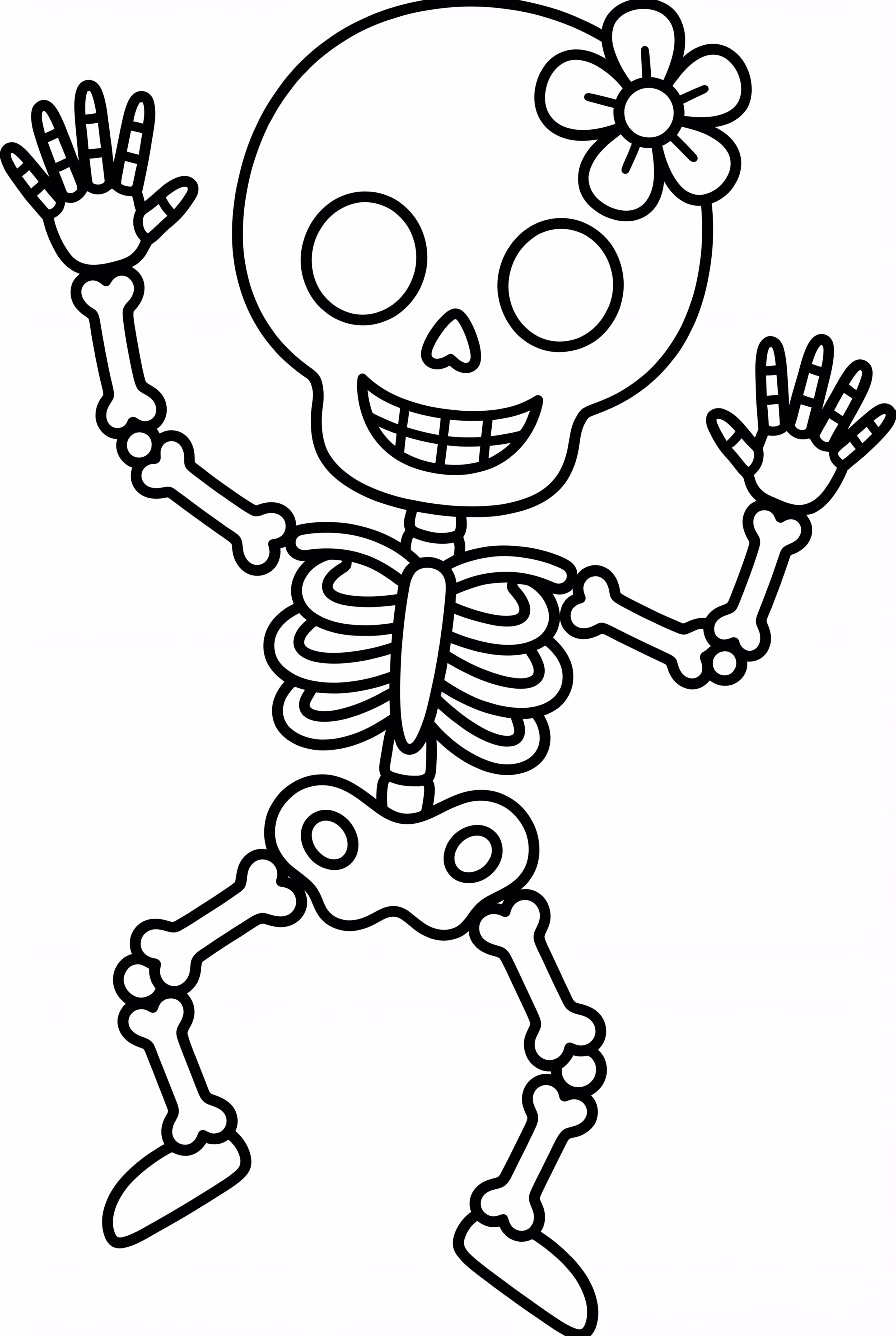Playful Day of the Dead Skeleton
