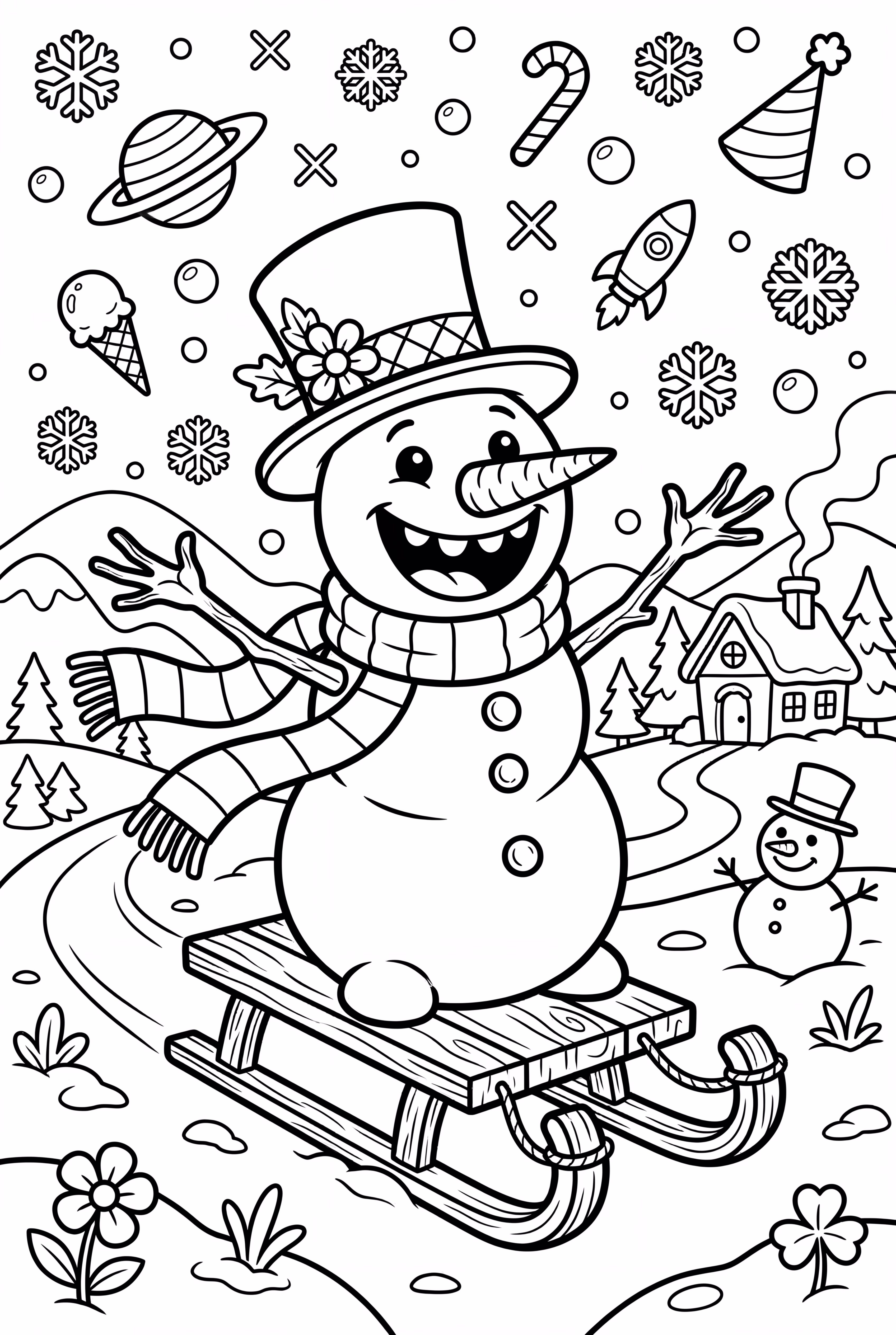 Playful Frosty
