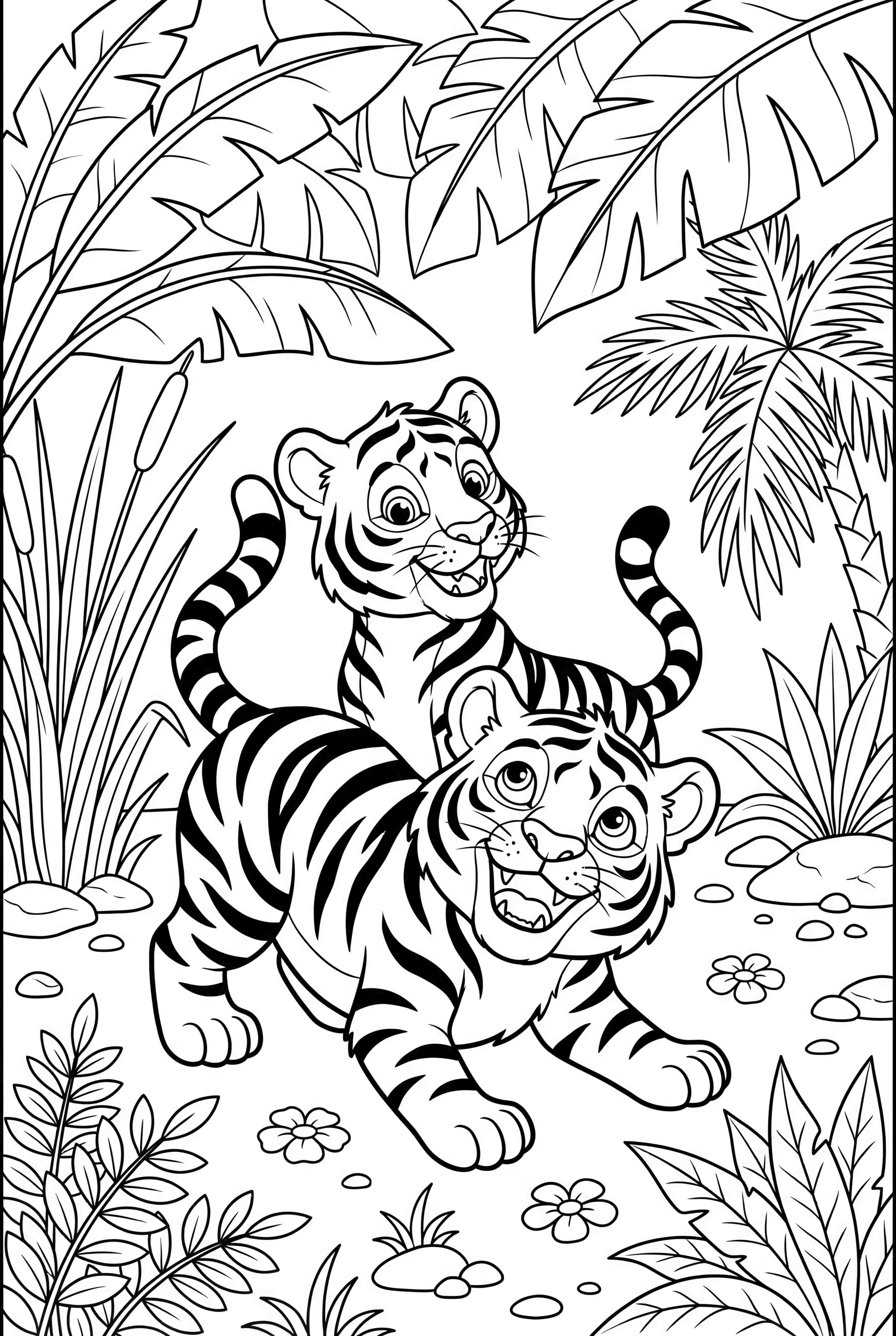 Playful Tiger Cubs-2