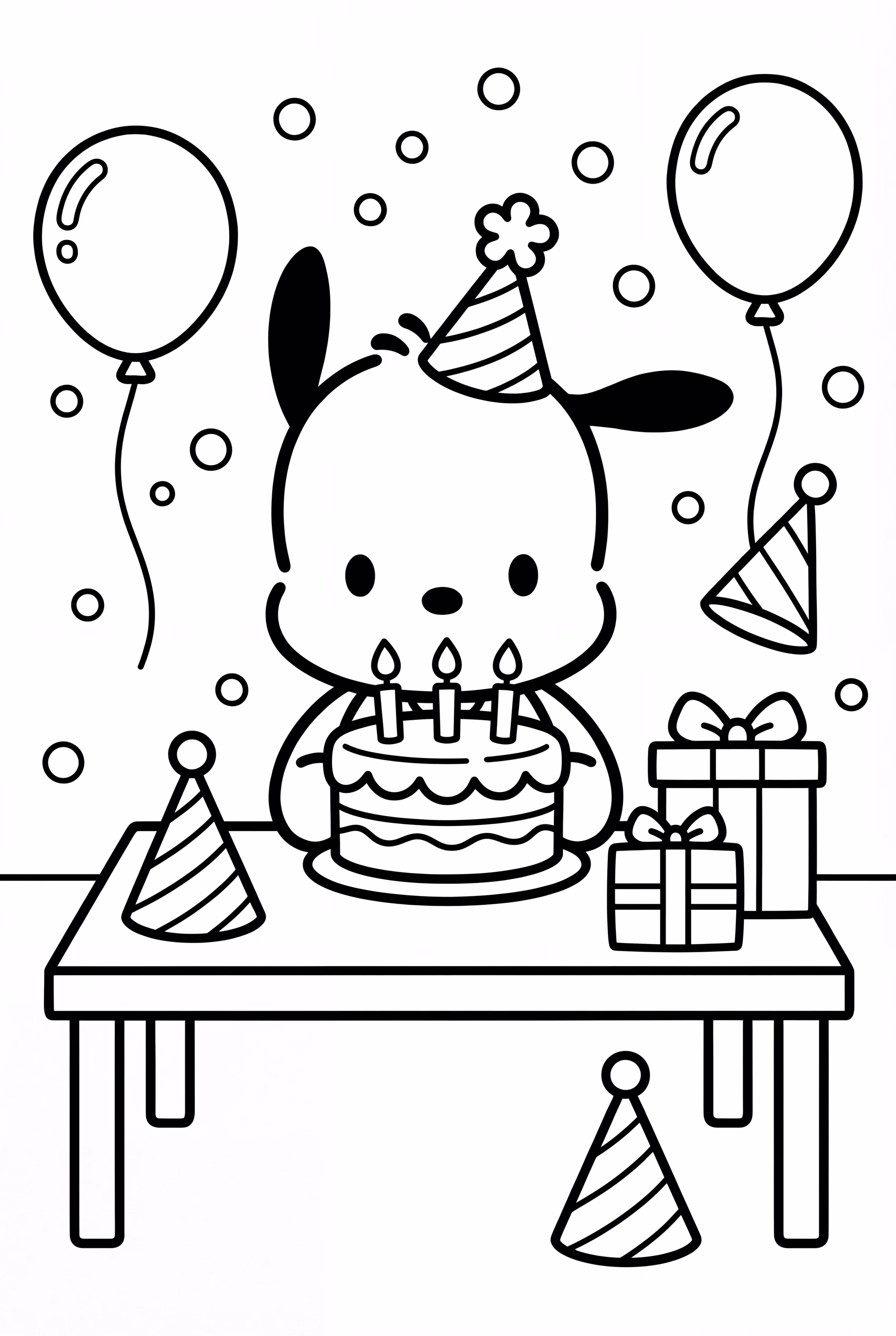 Pochacco At Birthday Party