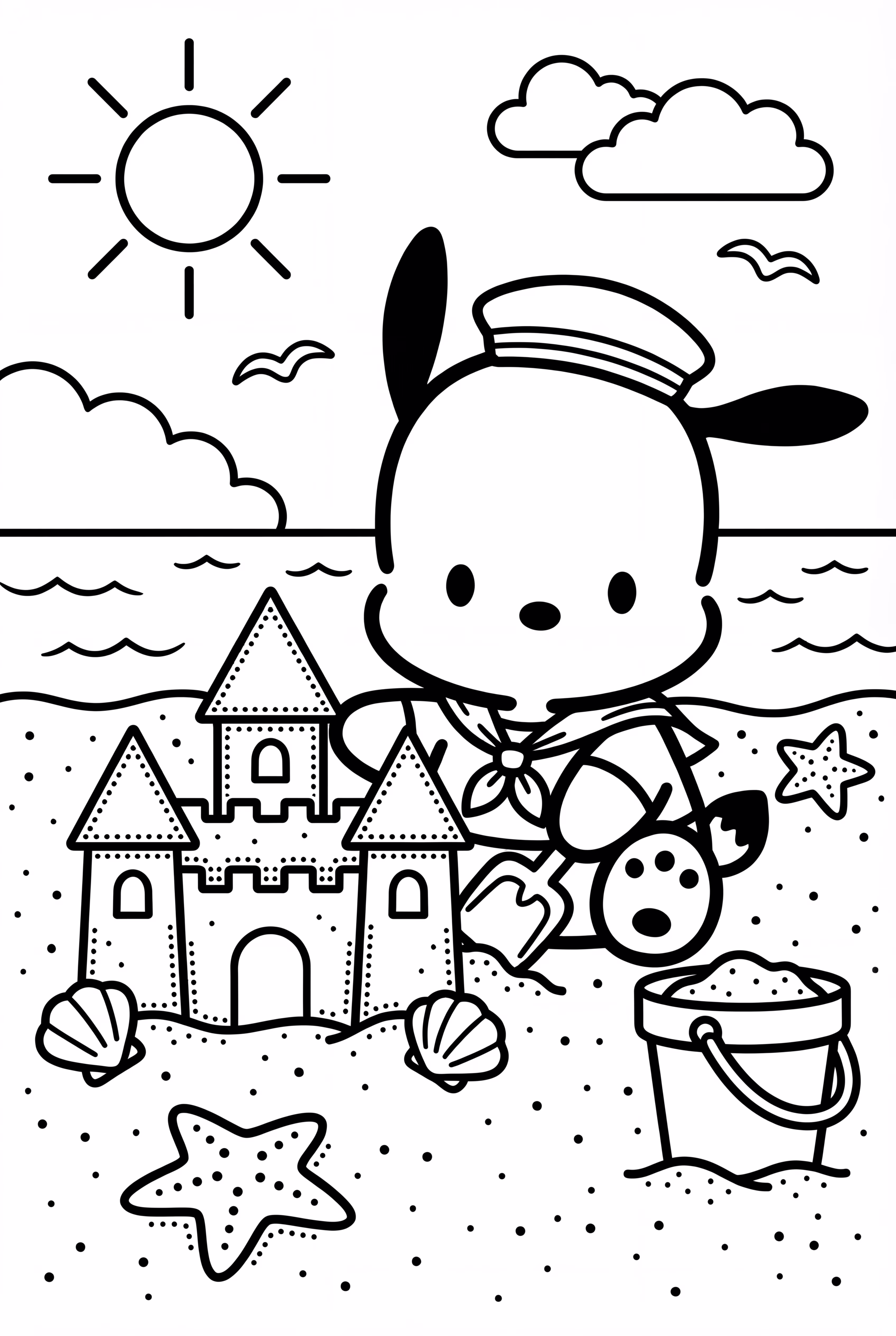 Pochacco 堆沙堡