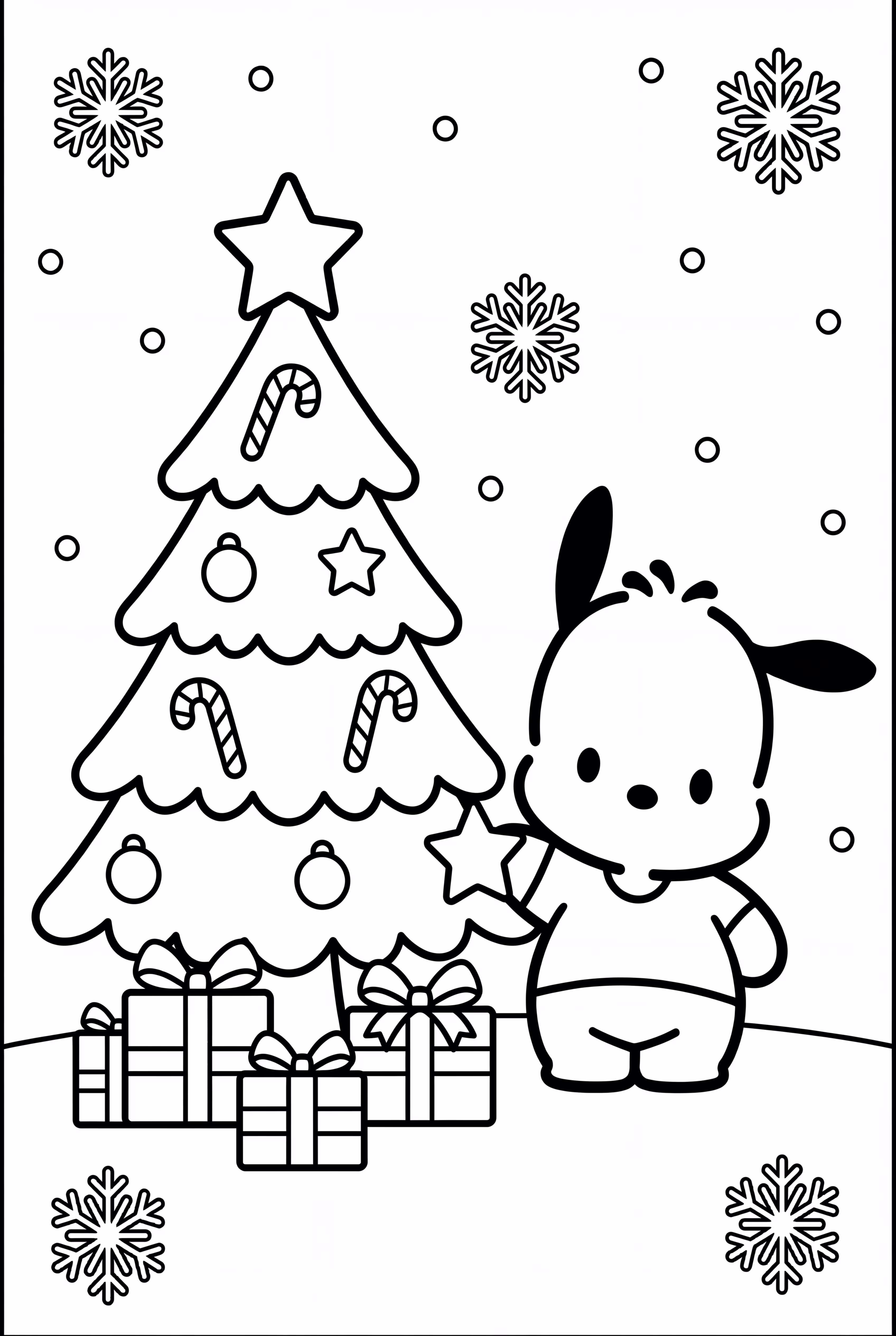 波查可装饰圣诞树