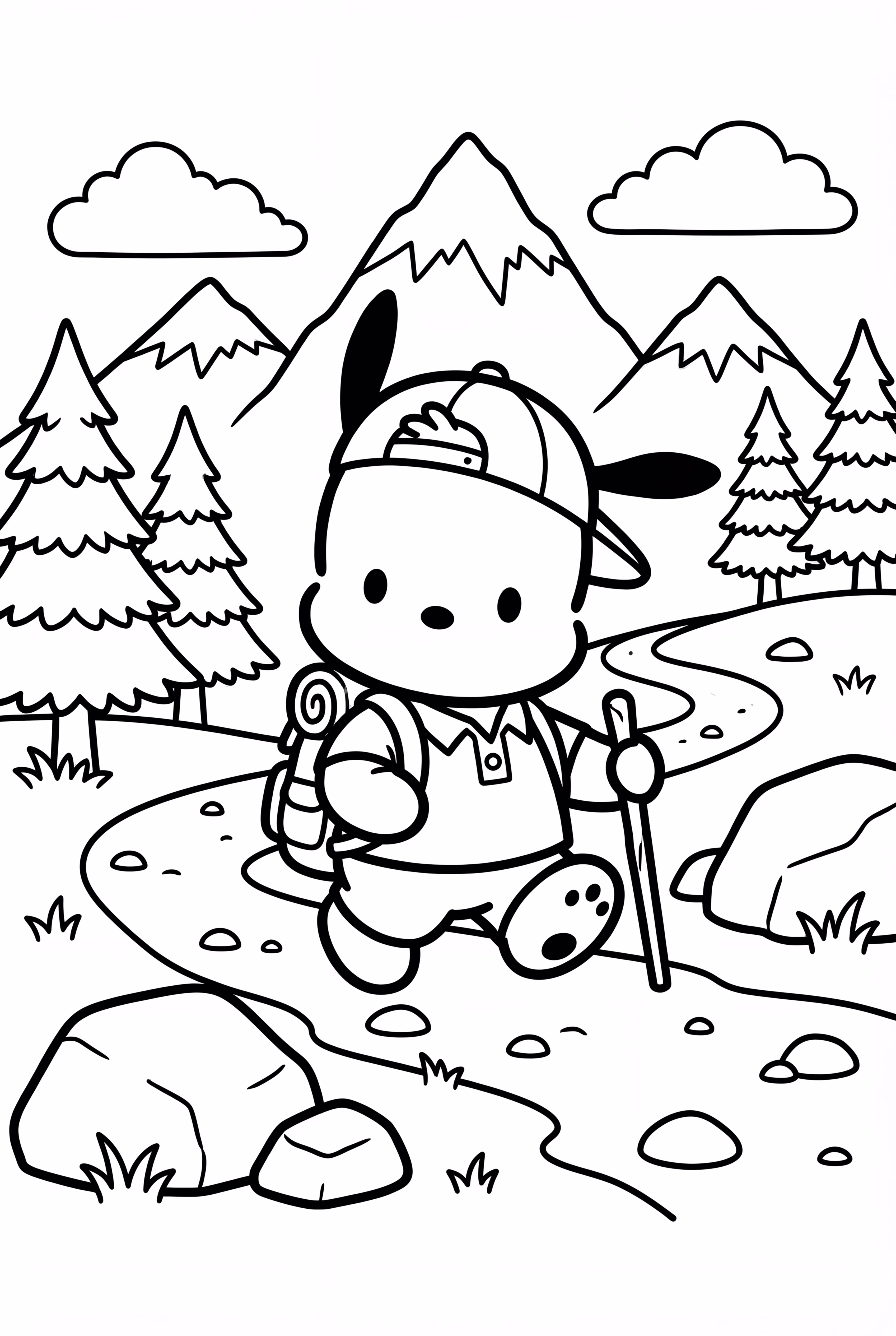 Pochacco Exploring Mountain Trail