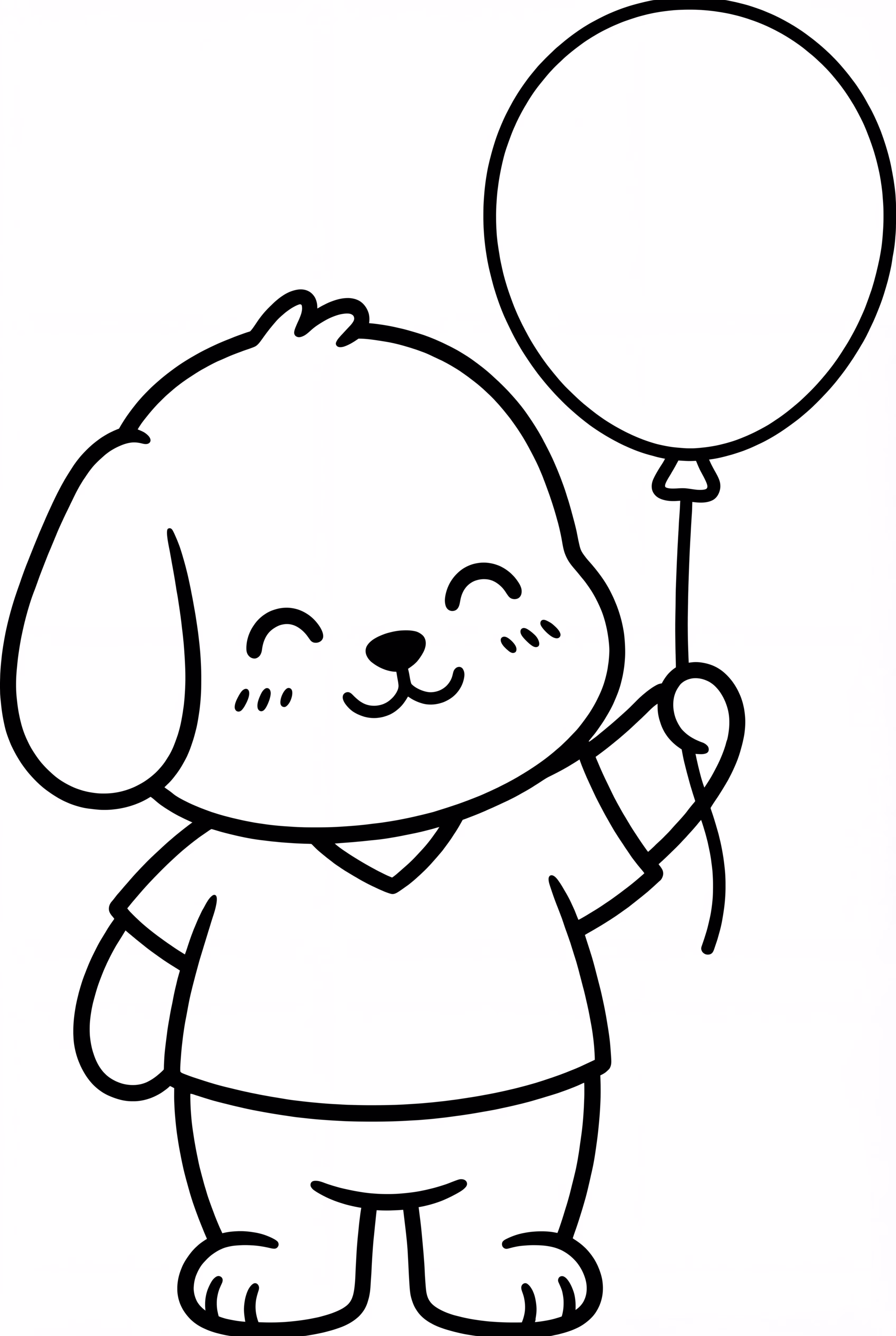 波查科拿着气球